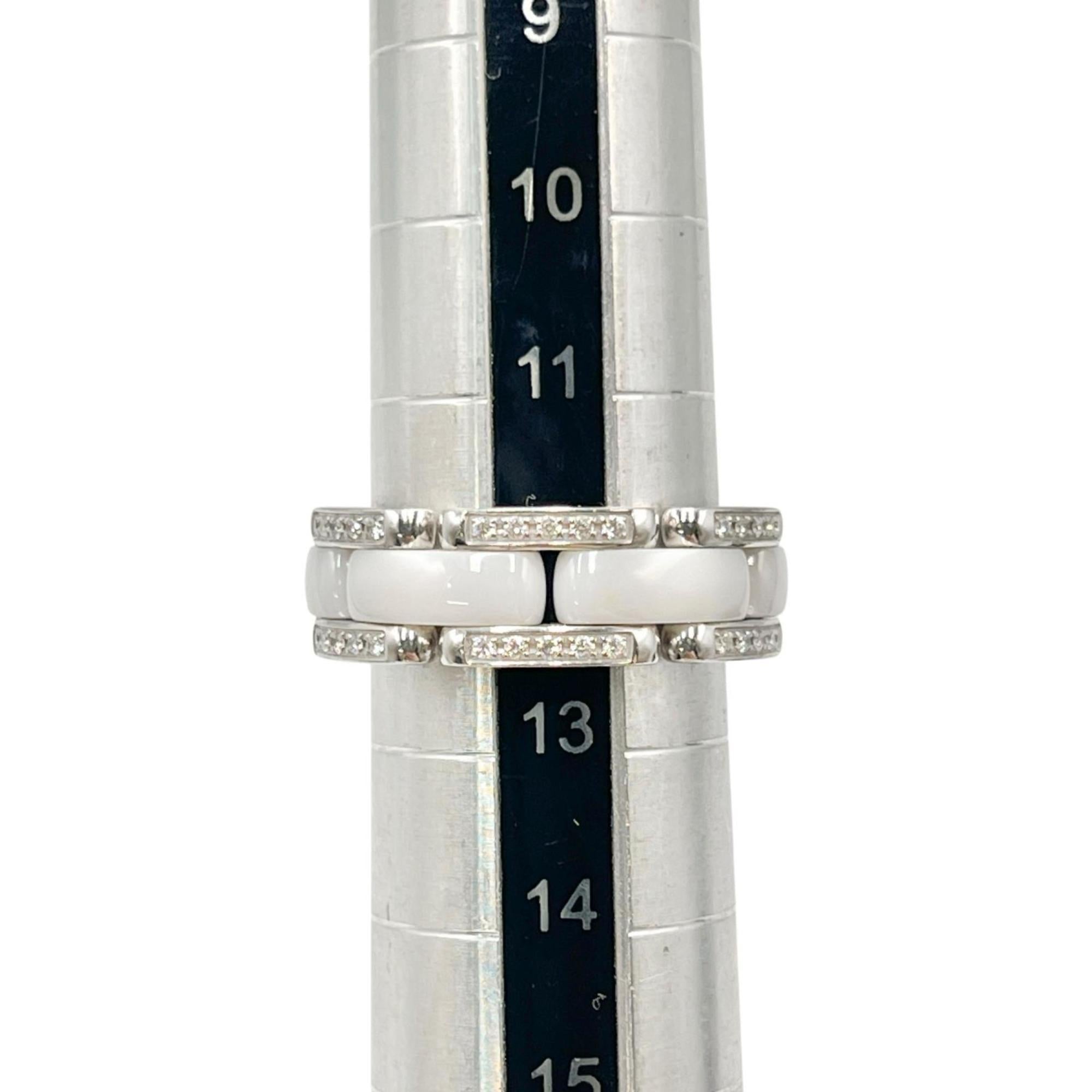 Chanel White Band Ring (Pre-Owned)
