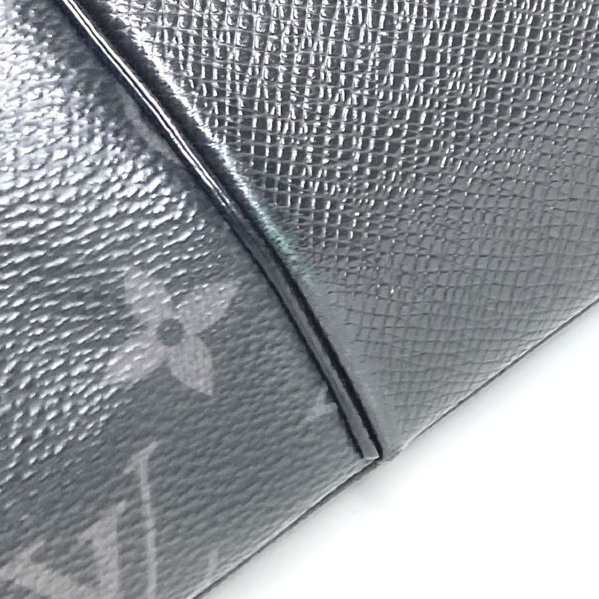 Louis Vuitton Black Taigarama Monogram Eclipse Handbag Shoulder Bag Tote Bag (Pre-Owned)