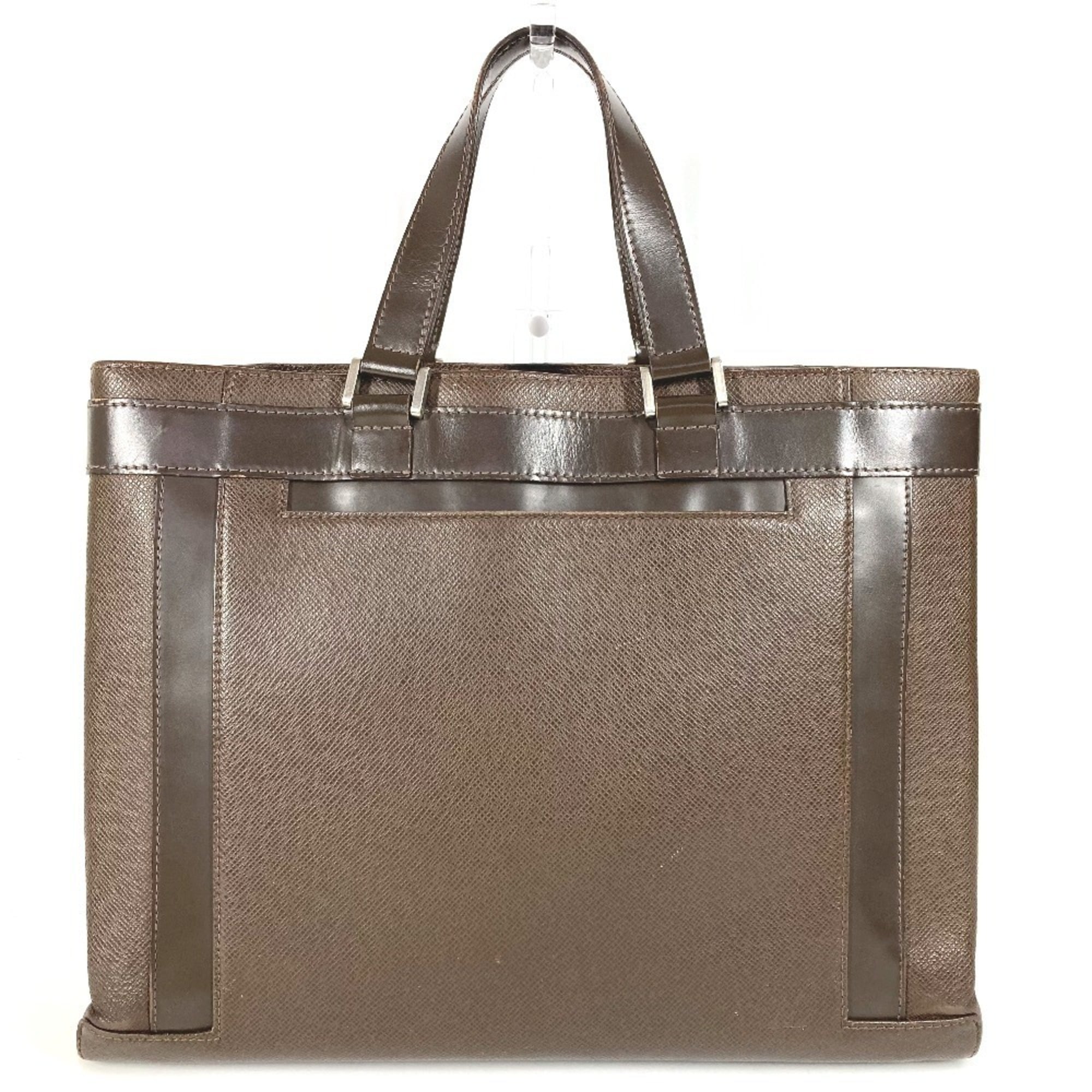 Louis Vuitton Brown Grizzly Taiga Leather Handbag Tote Bag (Pre-Owned)