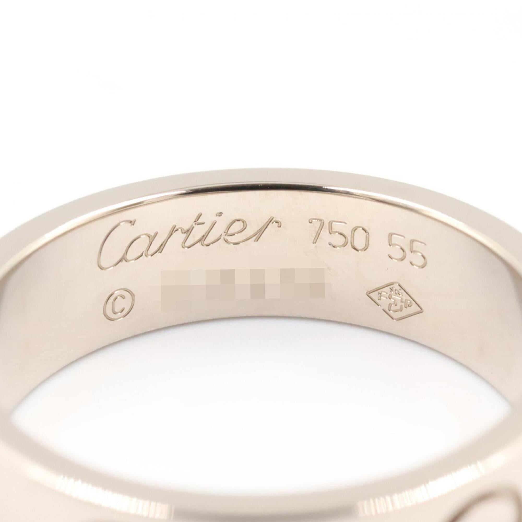 Cartier Silver White Gold (18K) Band Ring (Pre-Owned)