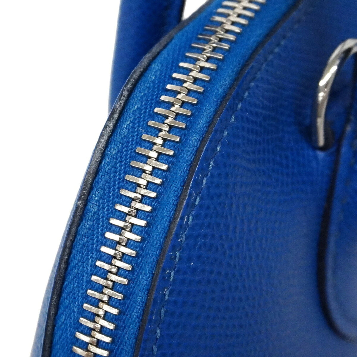 Hermes Blue Leather Handbag (Pre-Owned)