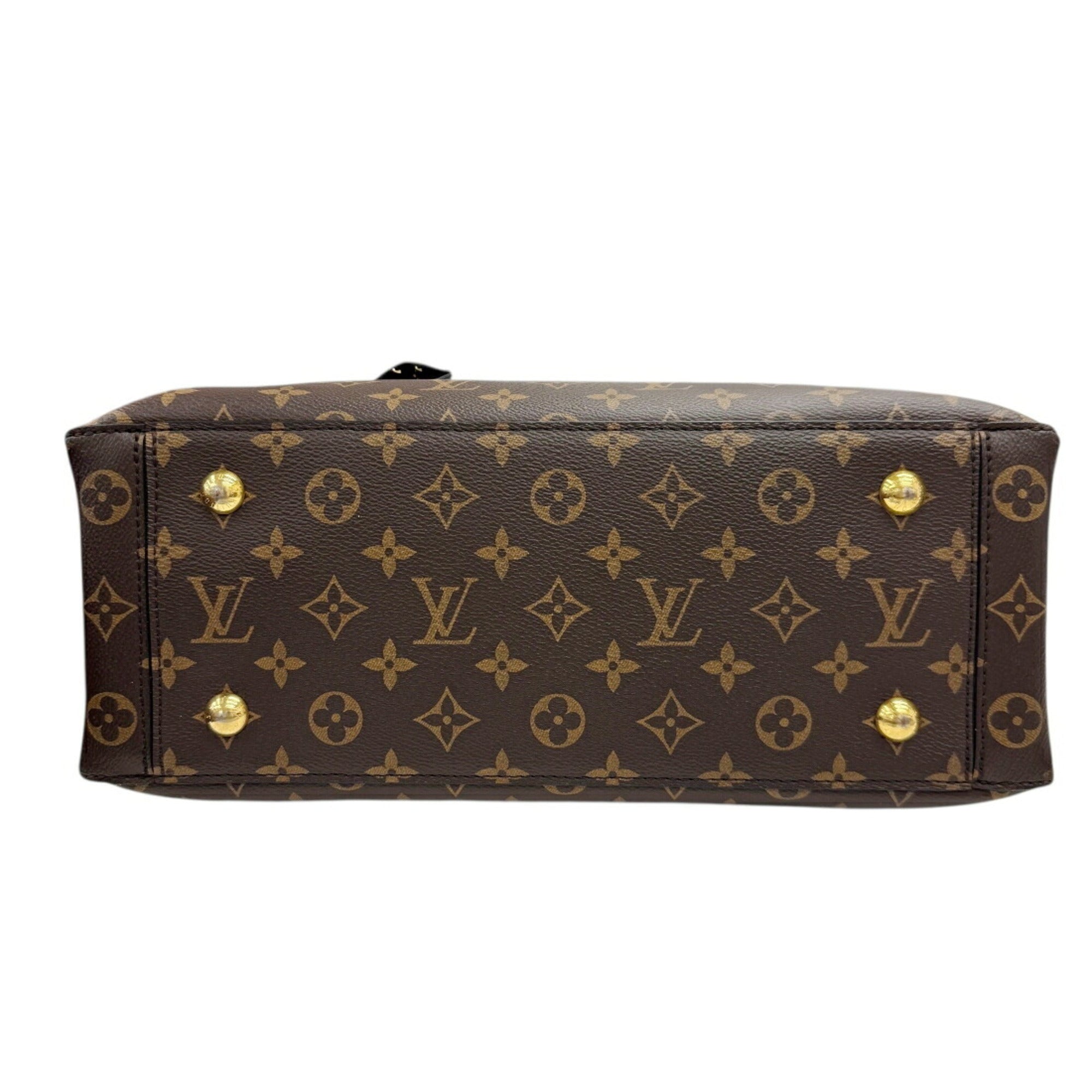 Louis Vuitton Brown Noir Monogram Leather Handbag Shoulder Bag (Pre-Owned)