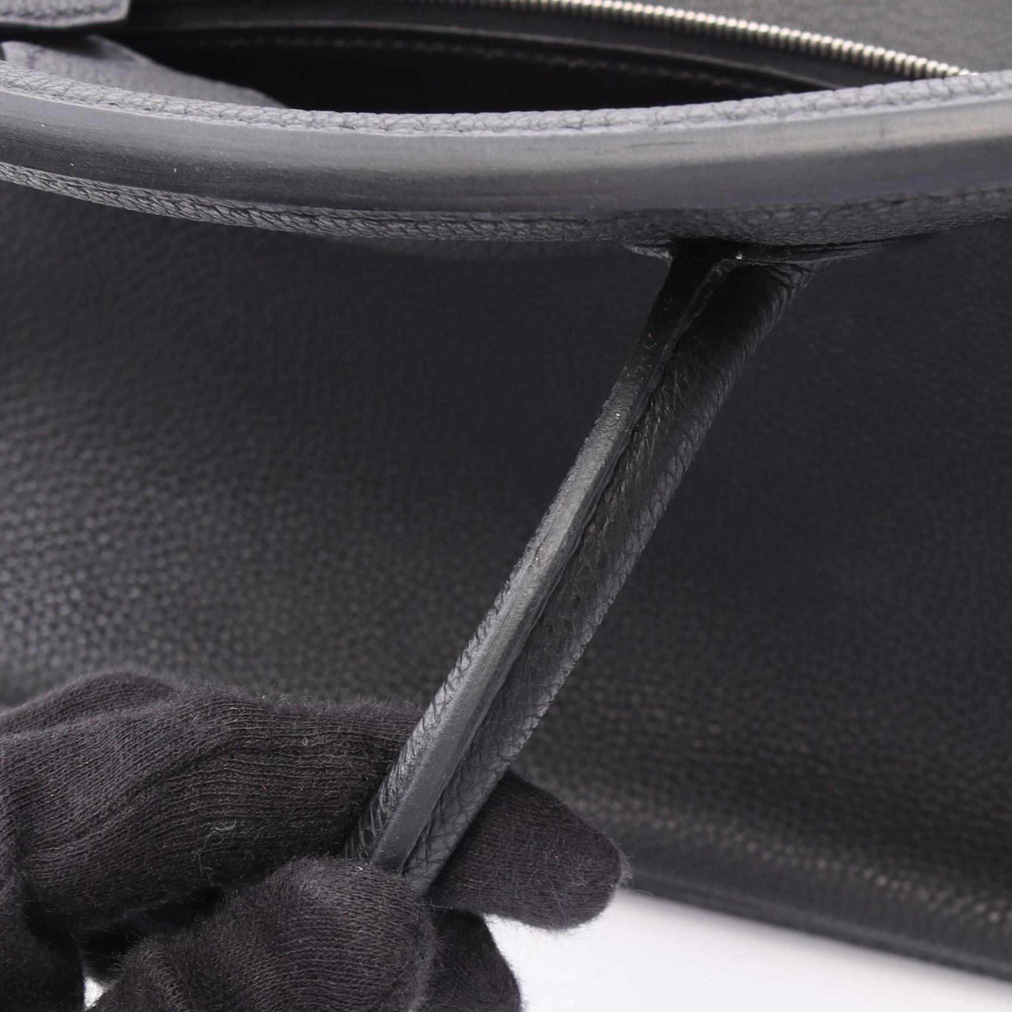 Hermes Black Togo Leather Handbag (Pre-Owned)