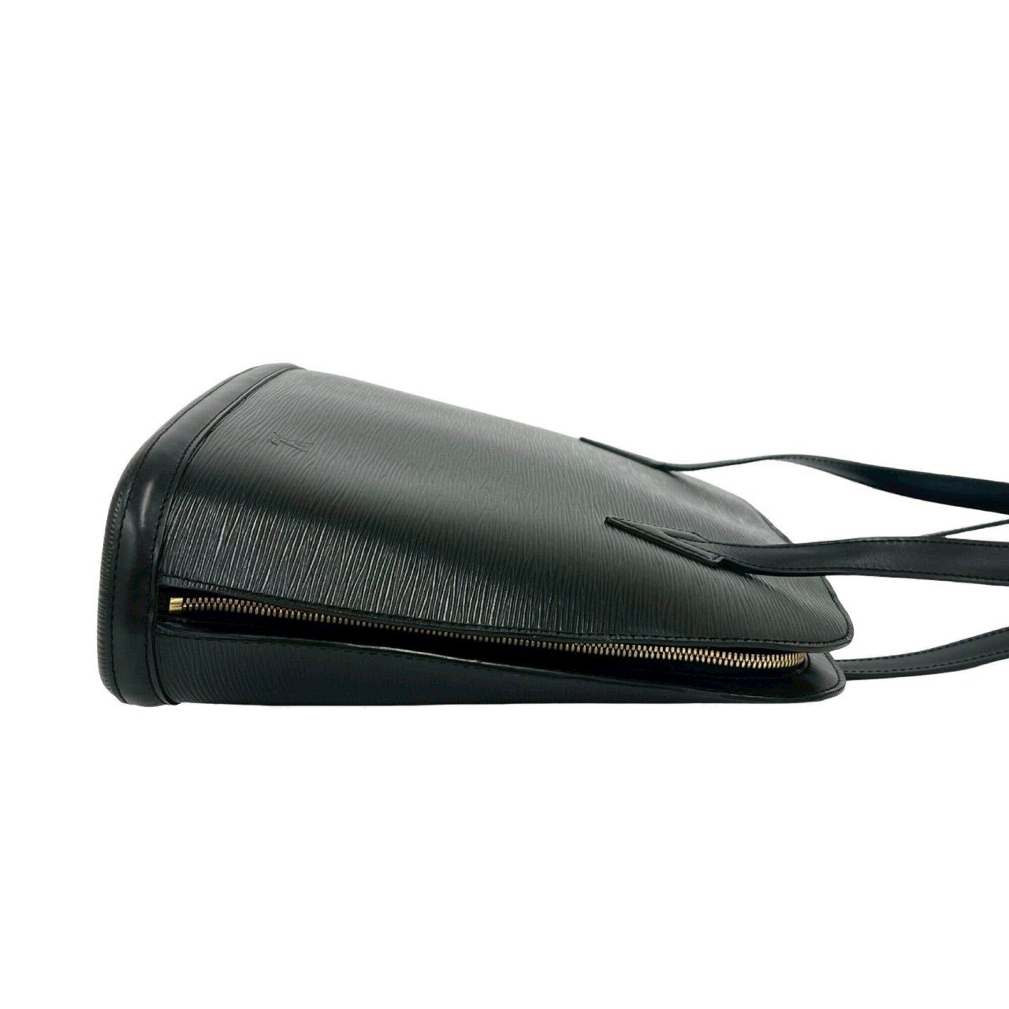 Louis Vuitton Black Leather Tote Bag (Pre-Owned)