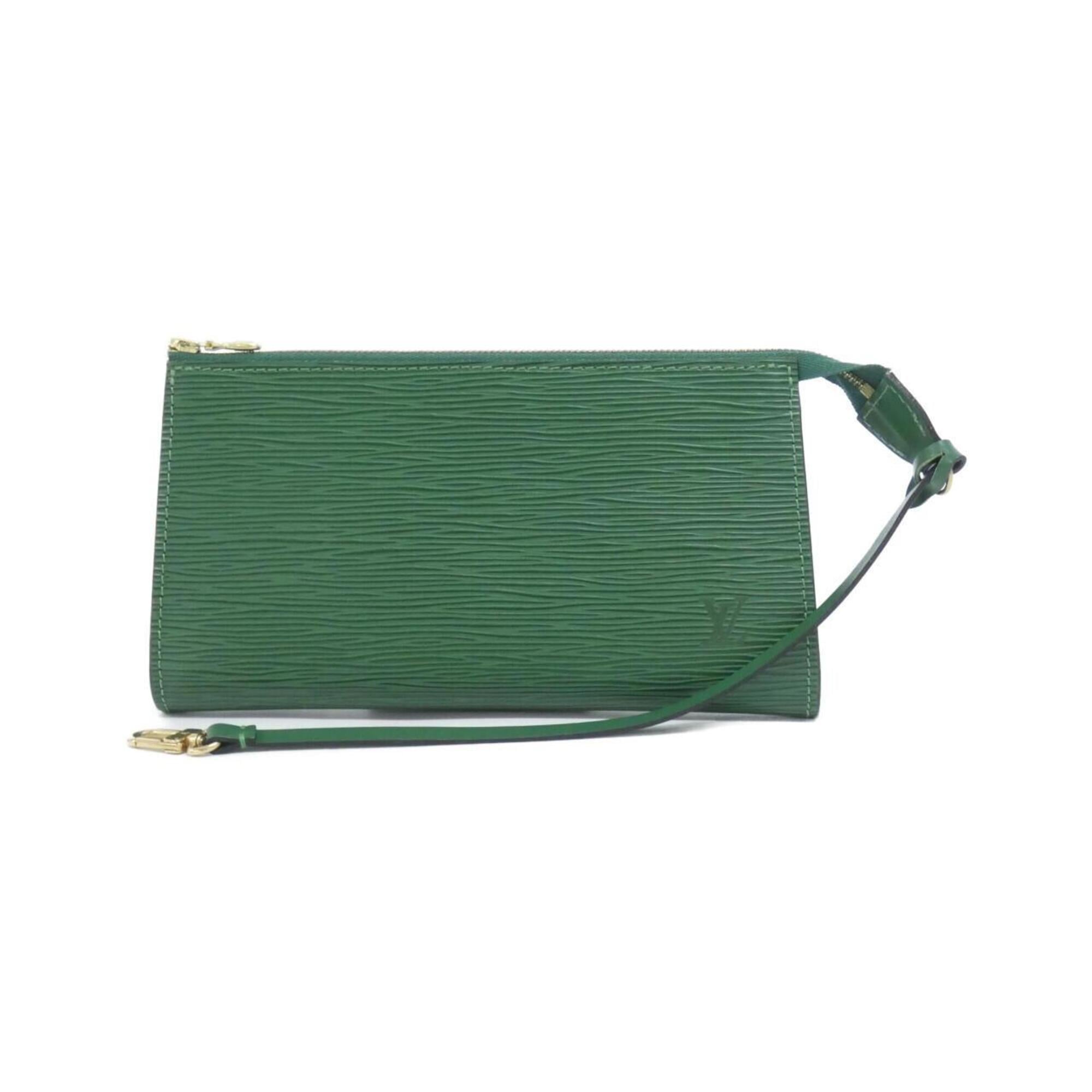 Louis Vuitton Epi Green Leather Pochette (Pre-Owned)