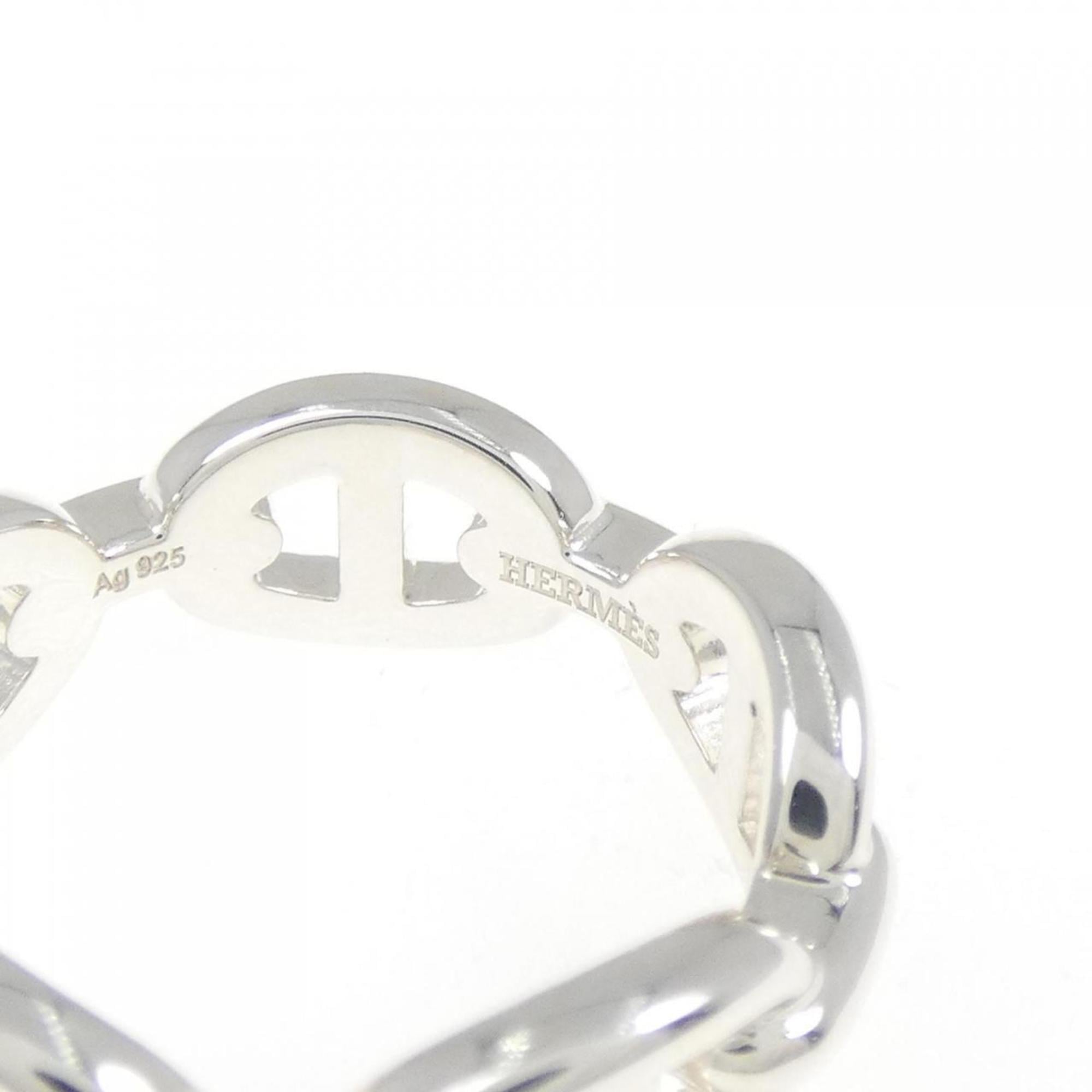 Hermes Chaine D'ancre Silver 925 Band Ring (Pre-Owned)
