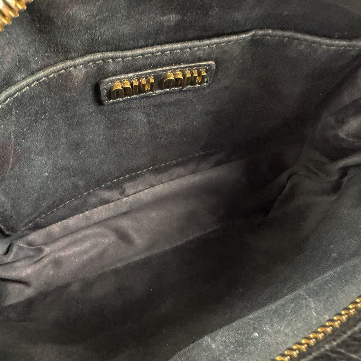 Miu Miu Black Leather Shoulder Bag (Pre-Owned)