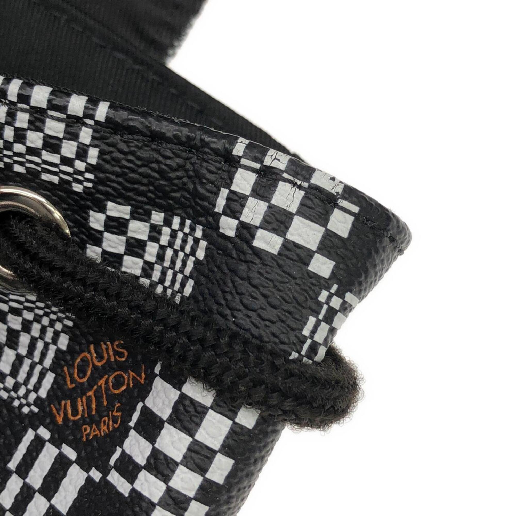 Louis Vuitton Black Coated Canvas Backpack (Pre-Owned)