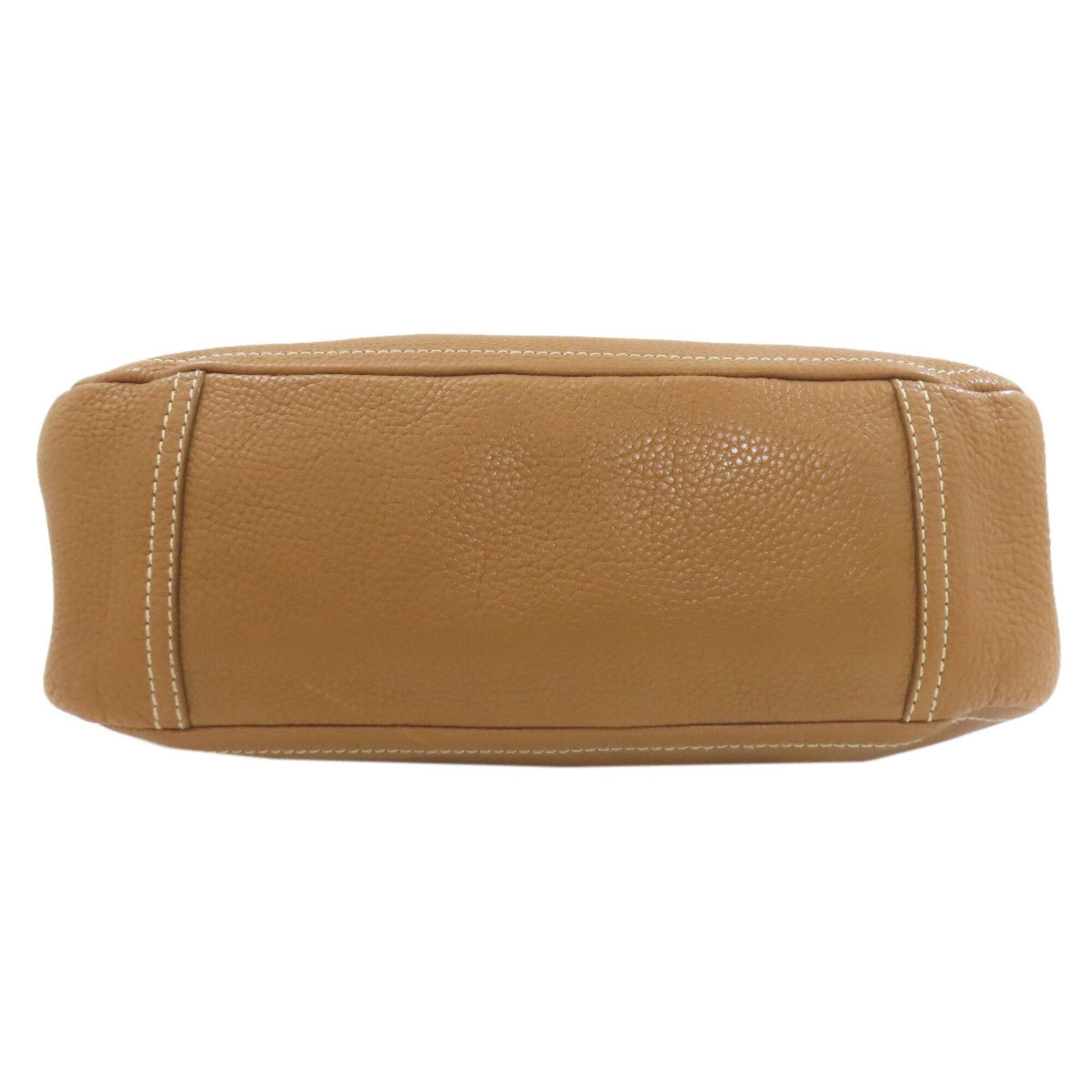 Prada Brown Leather Shoulder Bag (Pre-Owned)