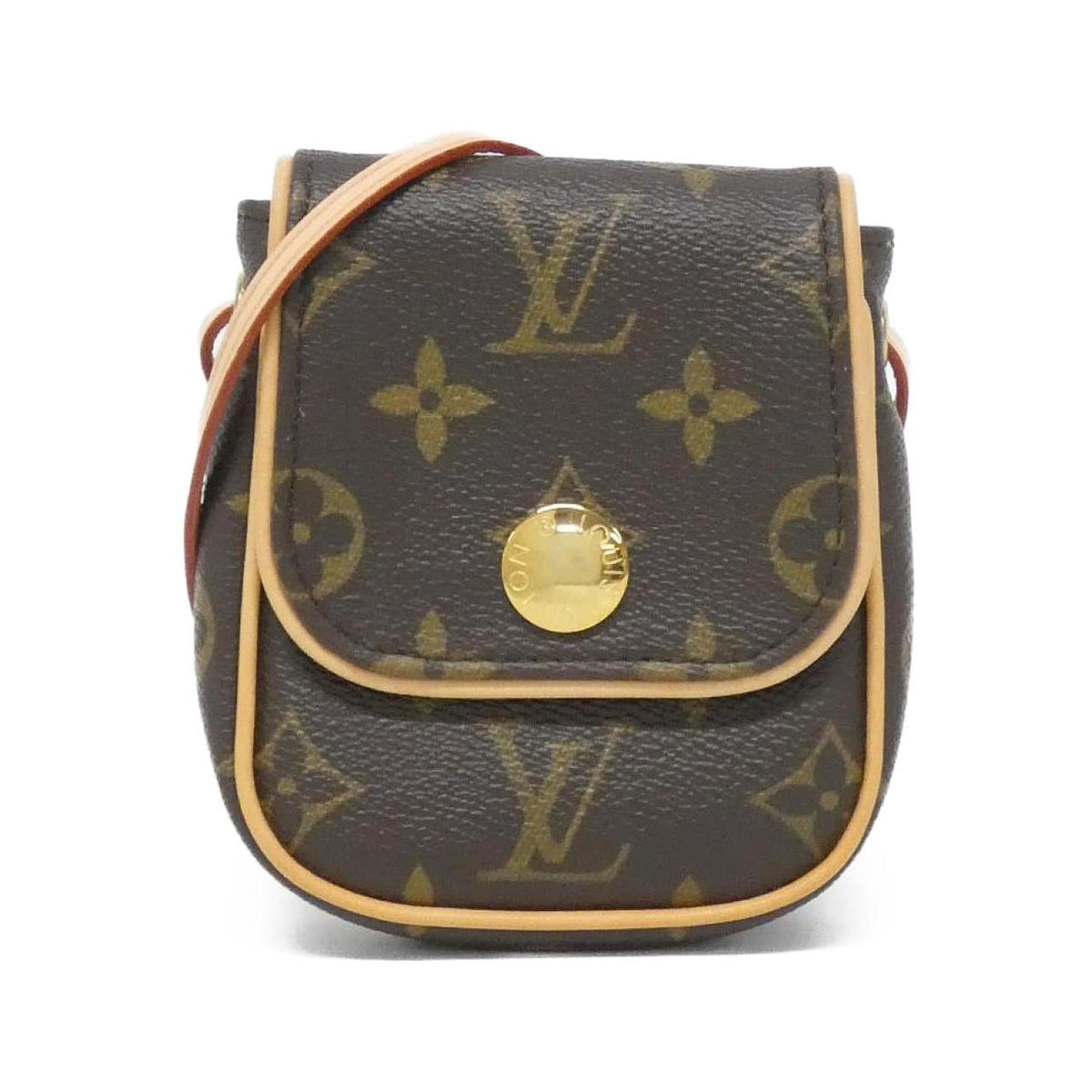 Louis Vuitton Marron Coated Canvas Pochette Shoulder Bag (Pre-Owned)