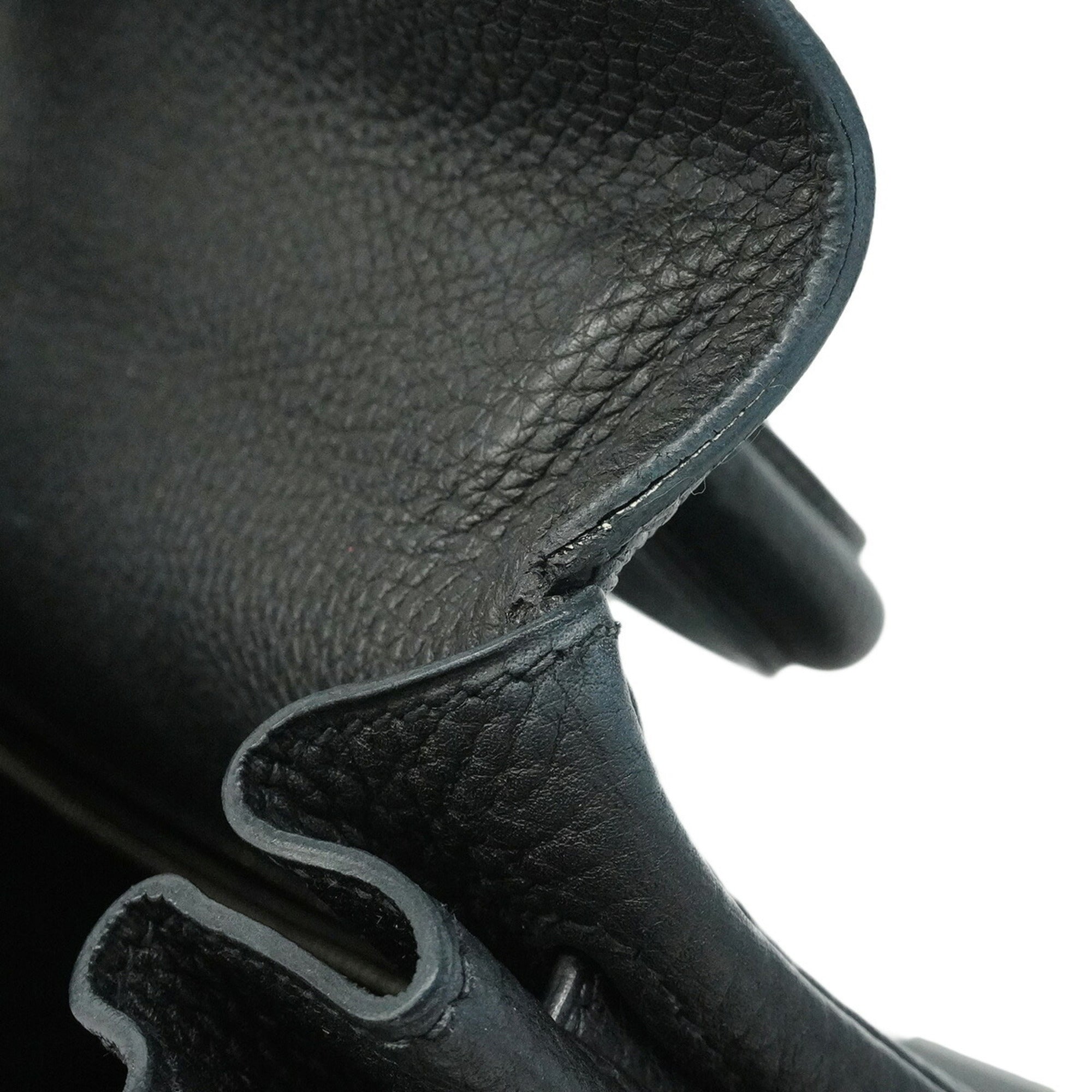 Hermes Black Togo Leather Handbag (Pre-Owned)
