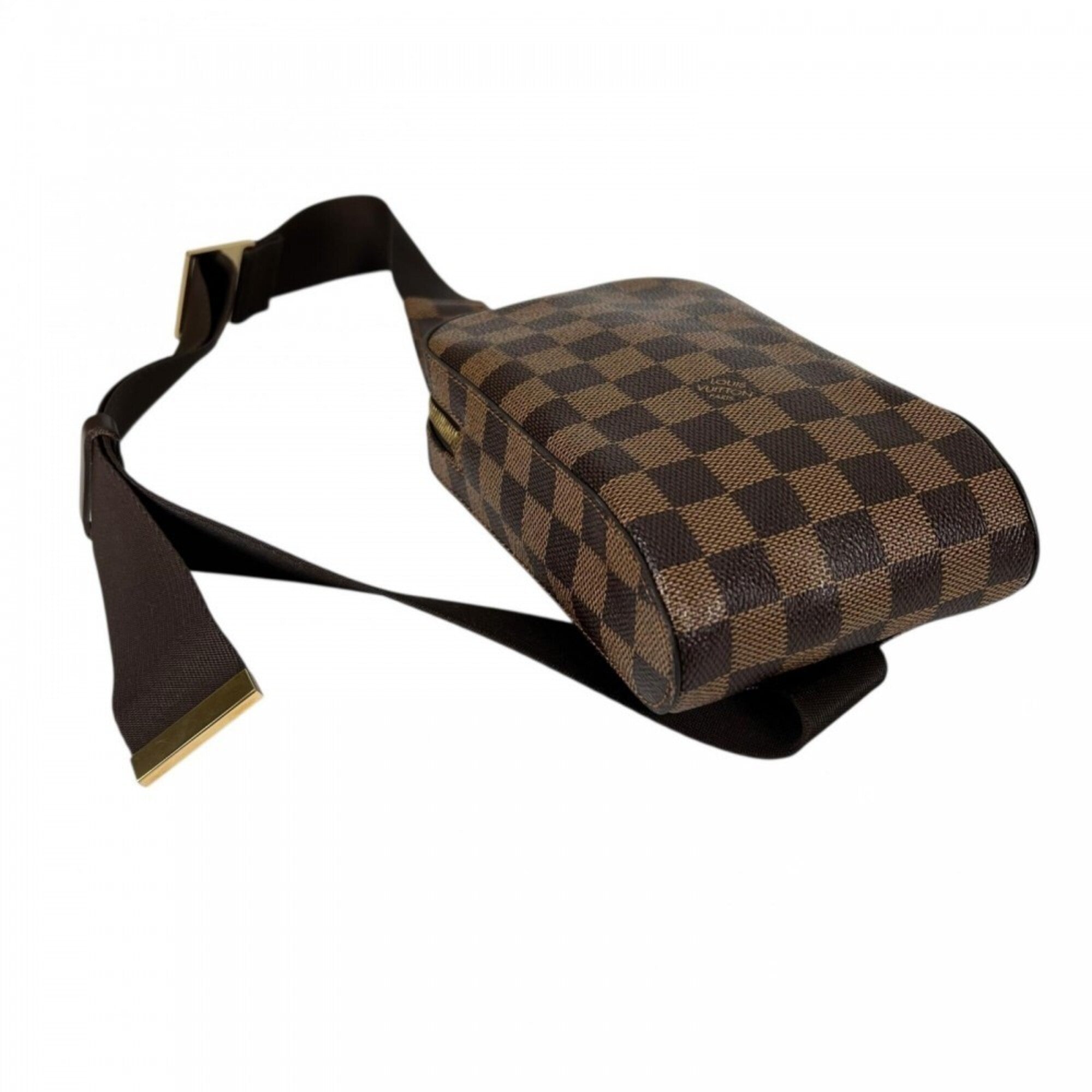 Louis Vuitton Brown White Damier Canvas Sling Bag (Pre-Owned)