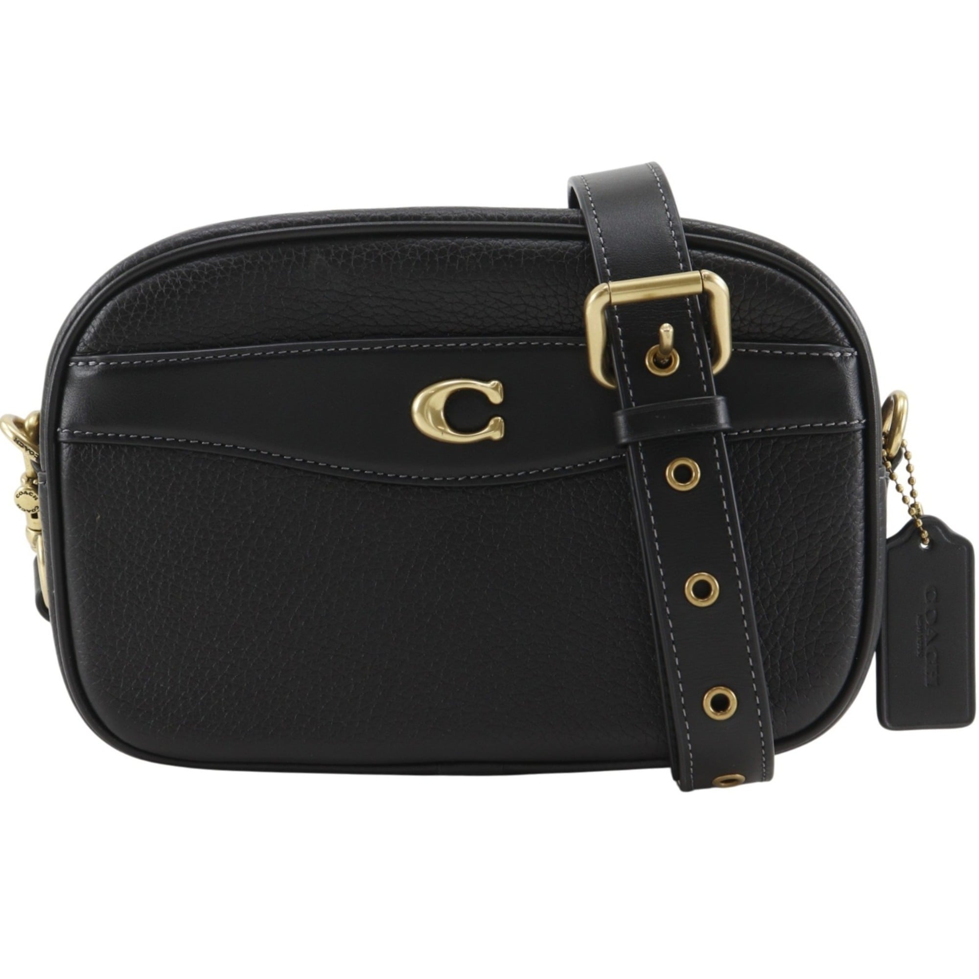 Coach Black Leather Shoulder Bag (Pre-Owned)