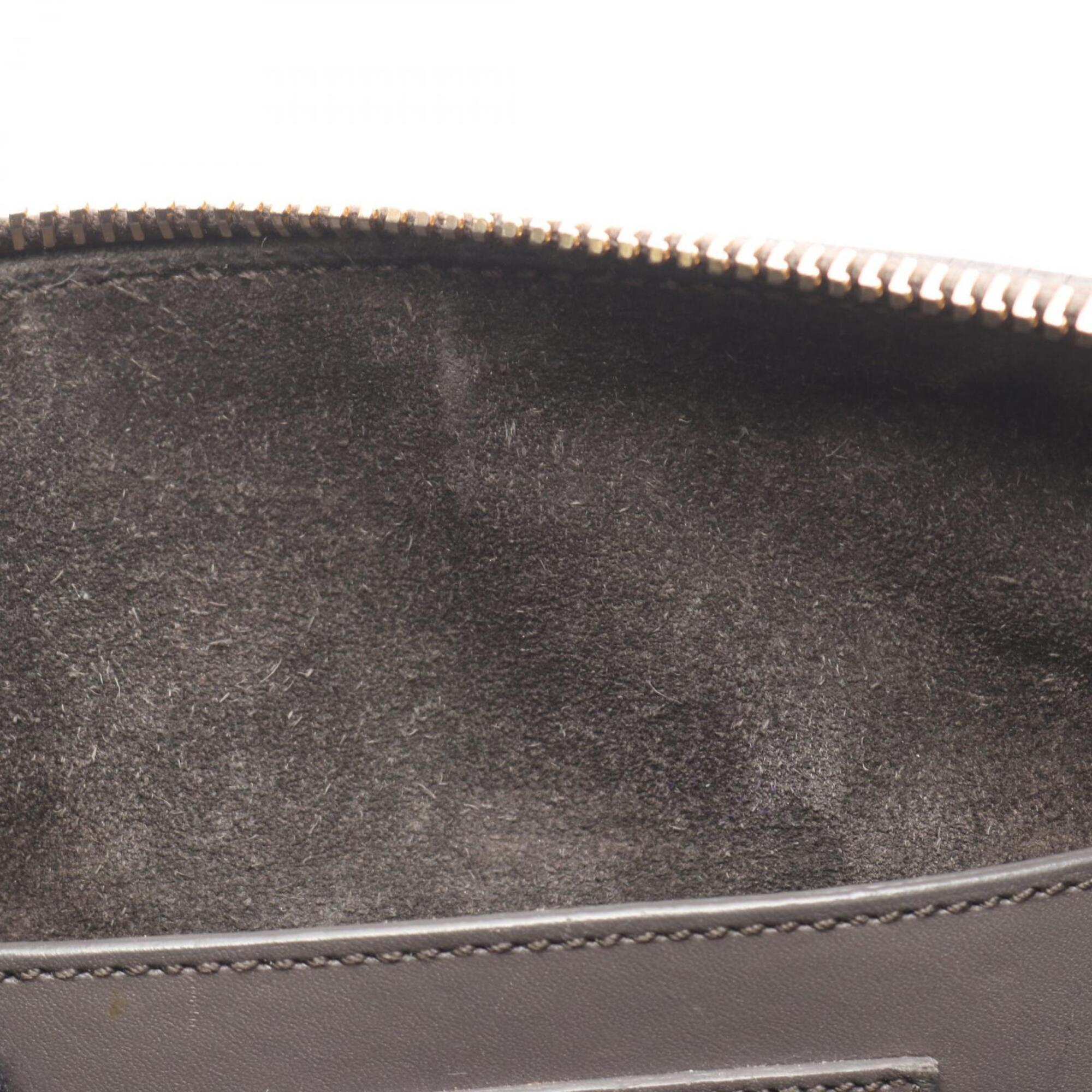 Yves Saint Laurent Gray Leather Handbag (Pre-Owned)