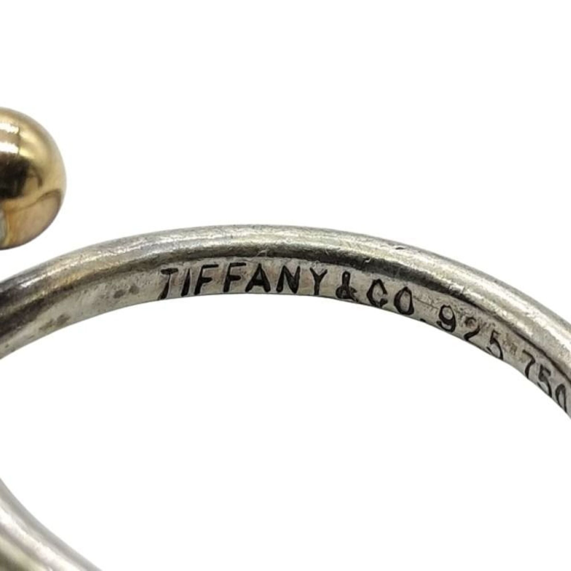 Tiffany Gold Silver Silver 925 Band Ring (Pre-Owned)