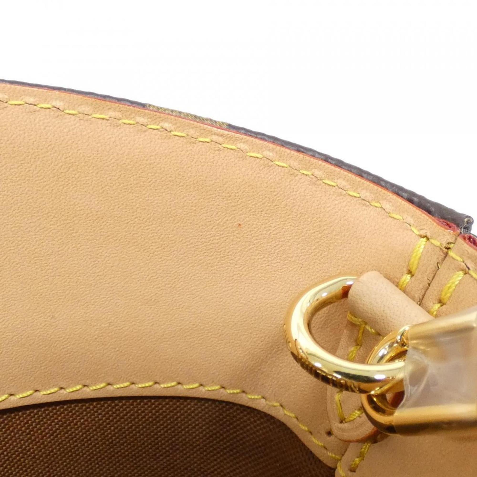 Louis Vuitton Marron Coated Canvas Shoulder Bag (Pre-Owned)
