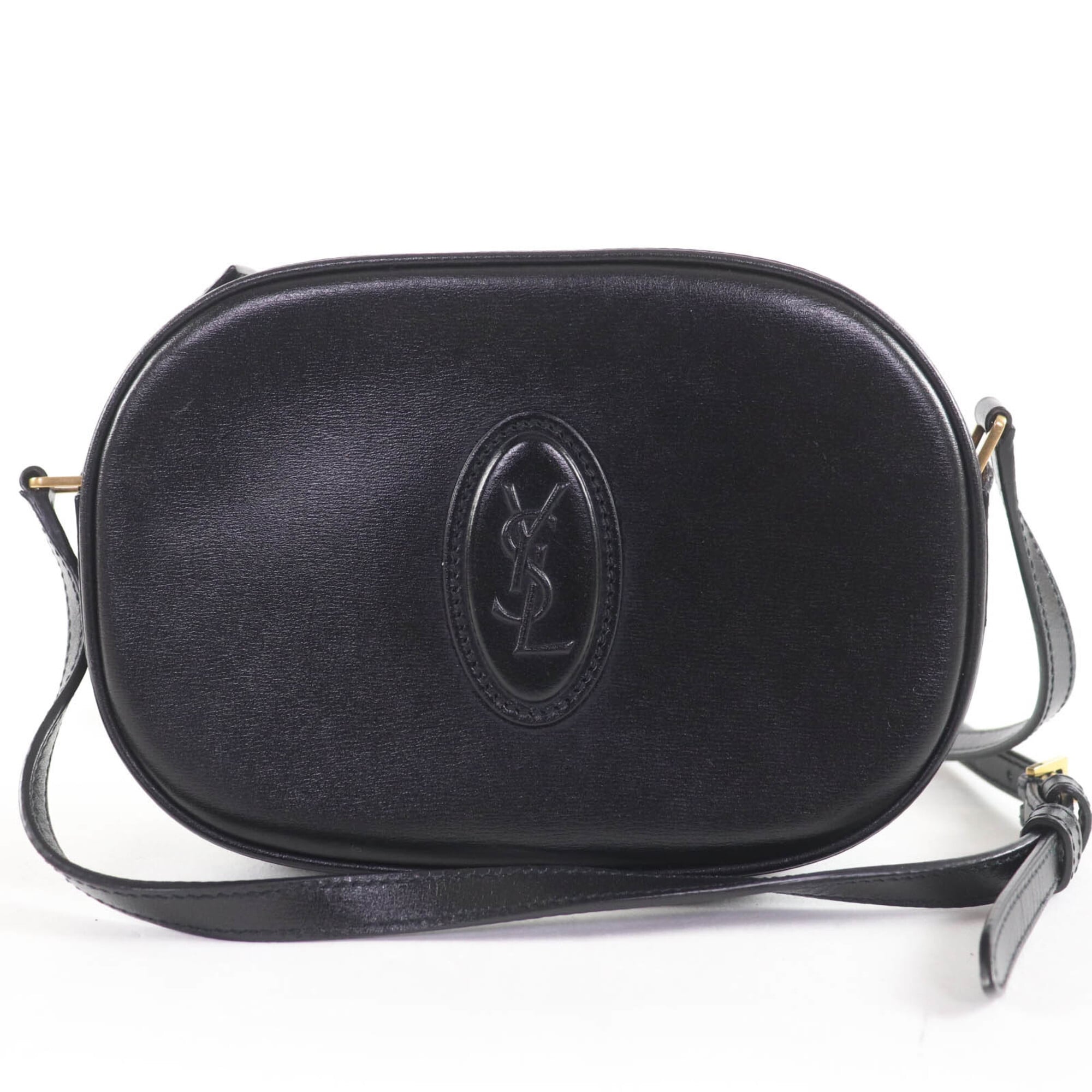 Saint Laurent Black Leather Shoulder Bag (Pre-Owned)
