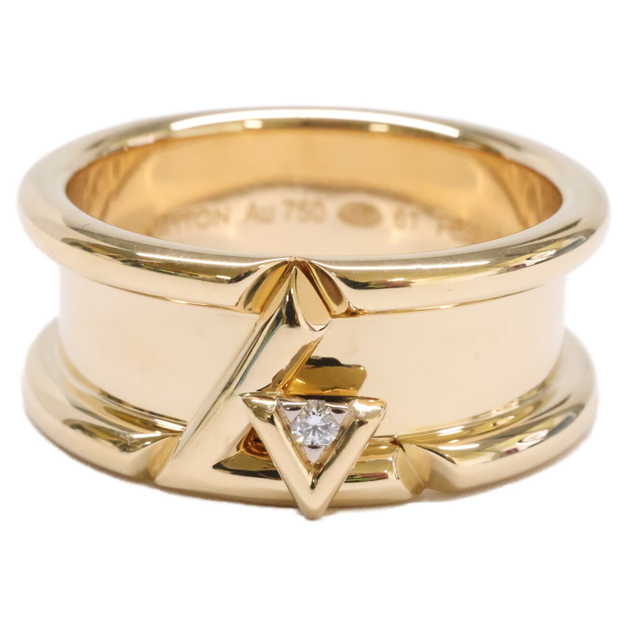 Louis Vuitton Yellow Gold Yellow Gold (18K) Band Ring (Pre-Owned)