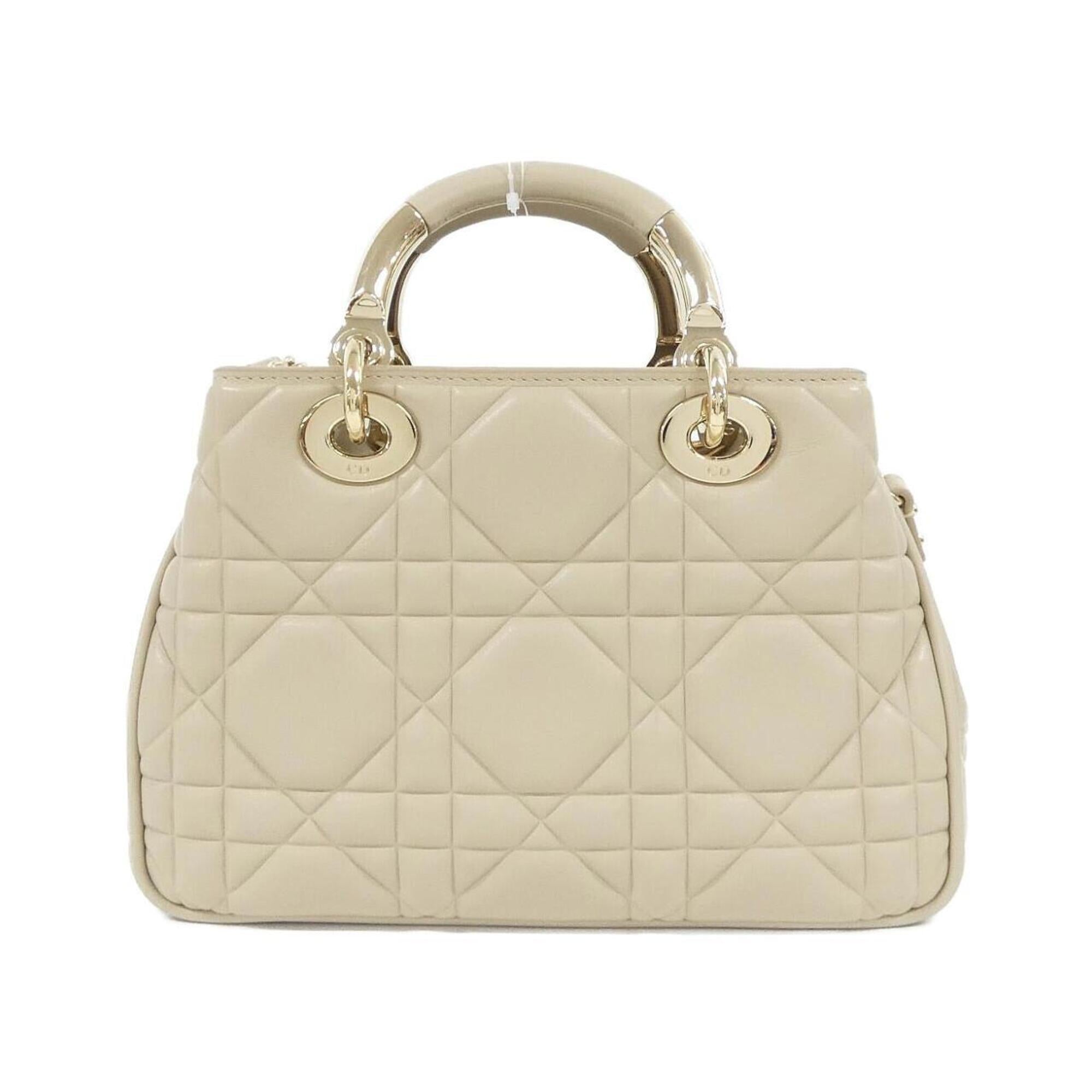 Christian Dior Beige Leather Handbag (Pre-Owned)