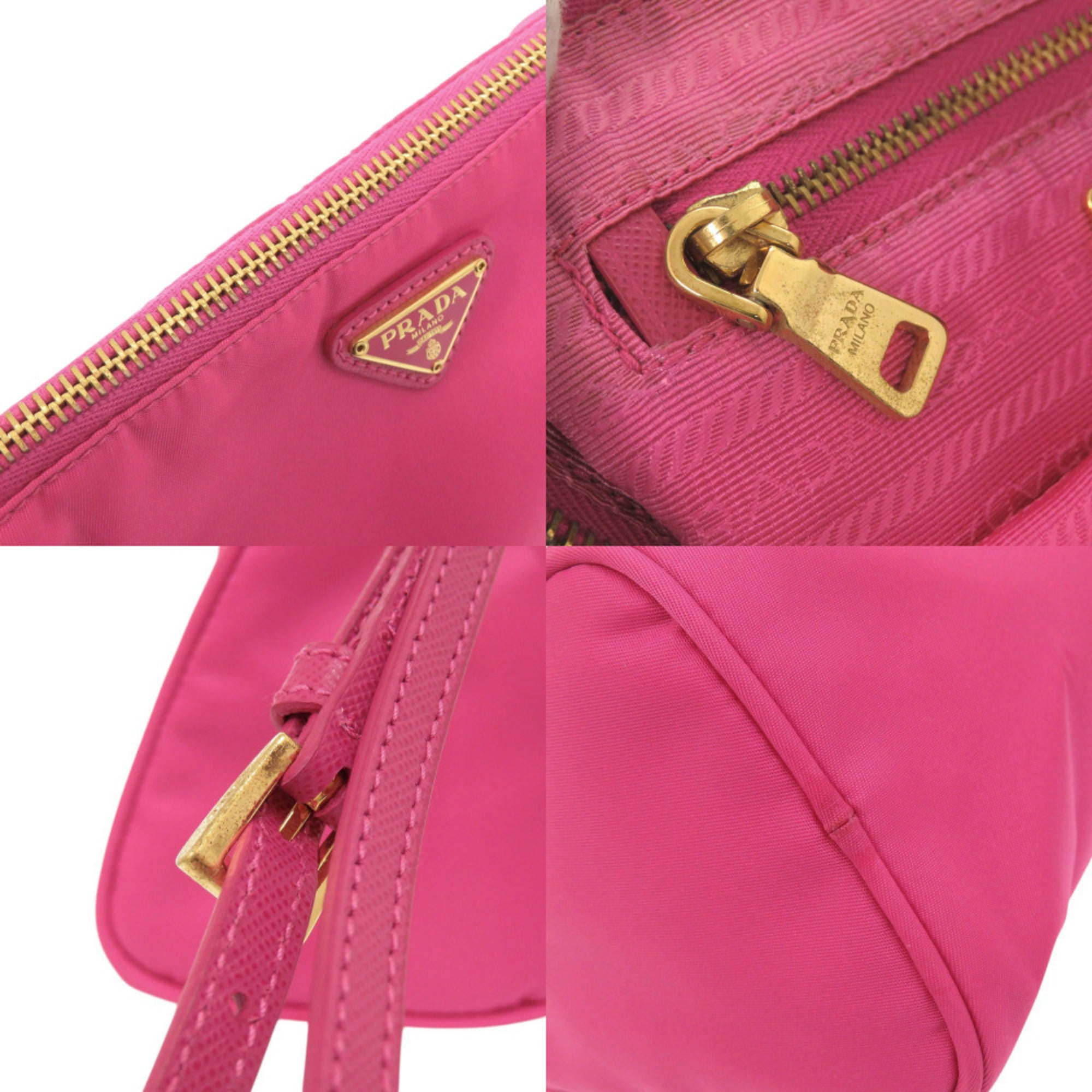 Prada Pink Nylon Pouch (Pre-Owned)