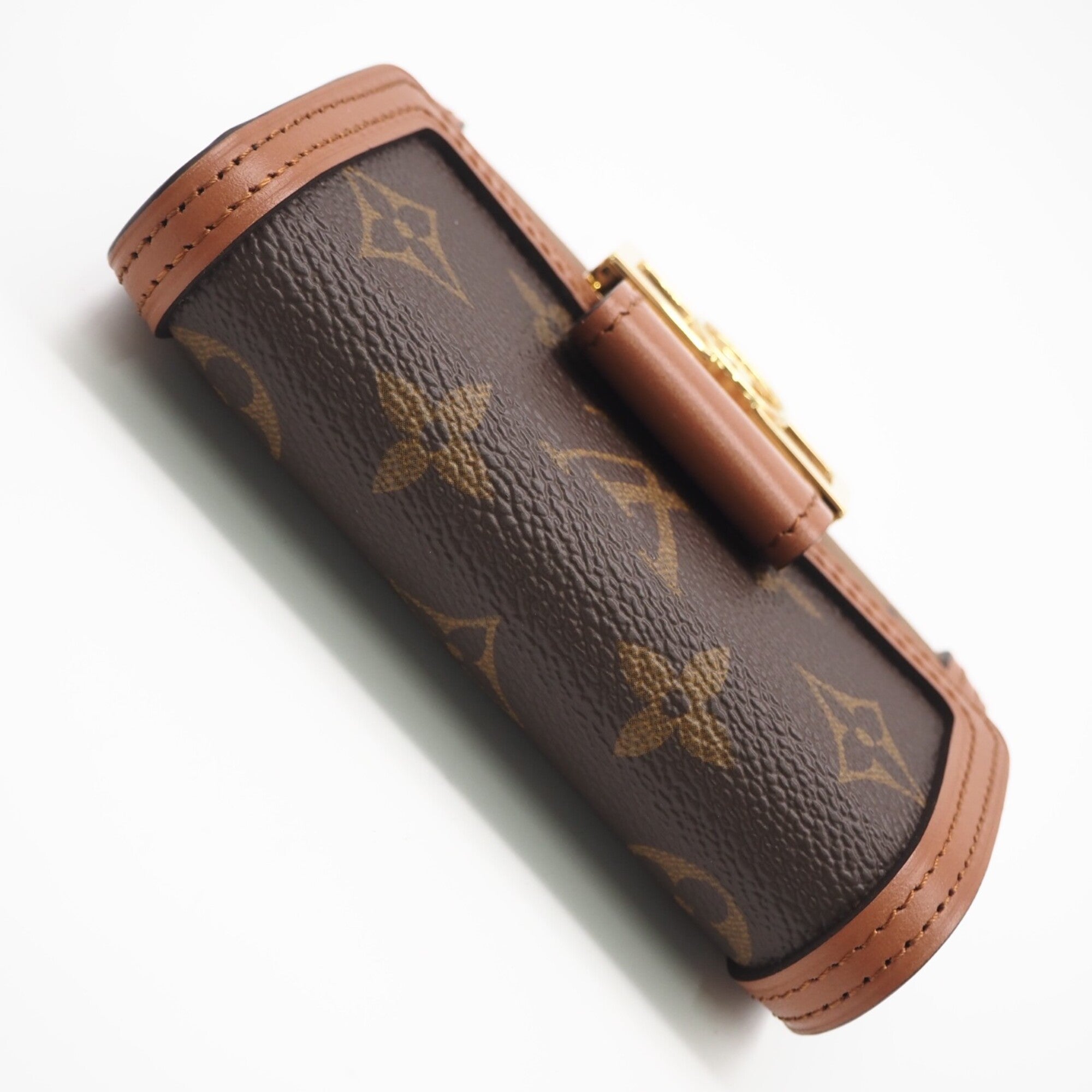 Louis Vuitton Monogram Reverse Beige Brown Coated Canvas Leather Wallet (Tri-Fold) (Pre-Owned)