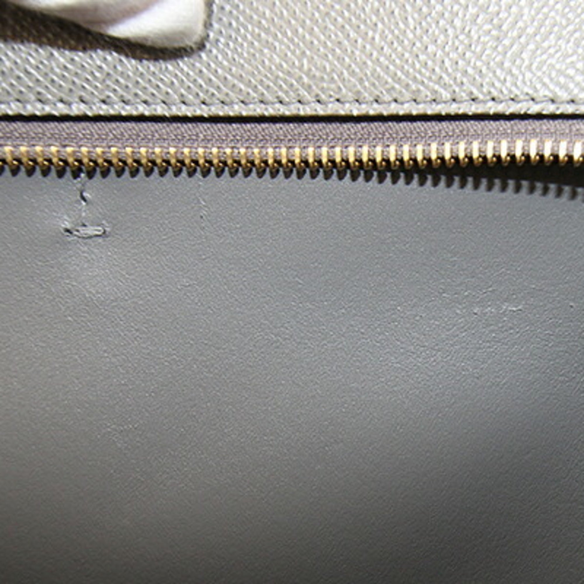 Salvatore Ferragamo Gray Leather Pouch Tote Bag (Pre-Owned)
