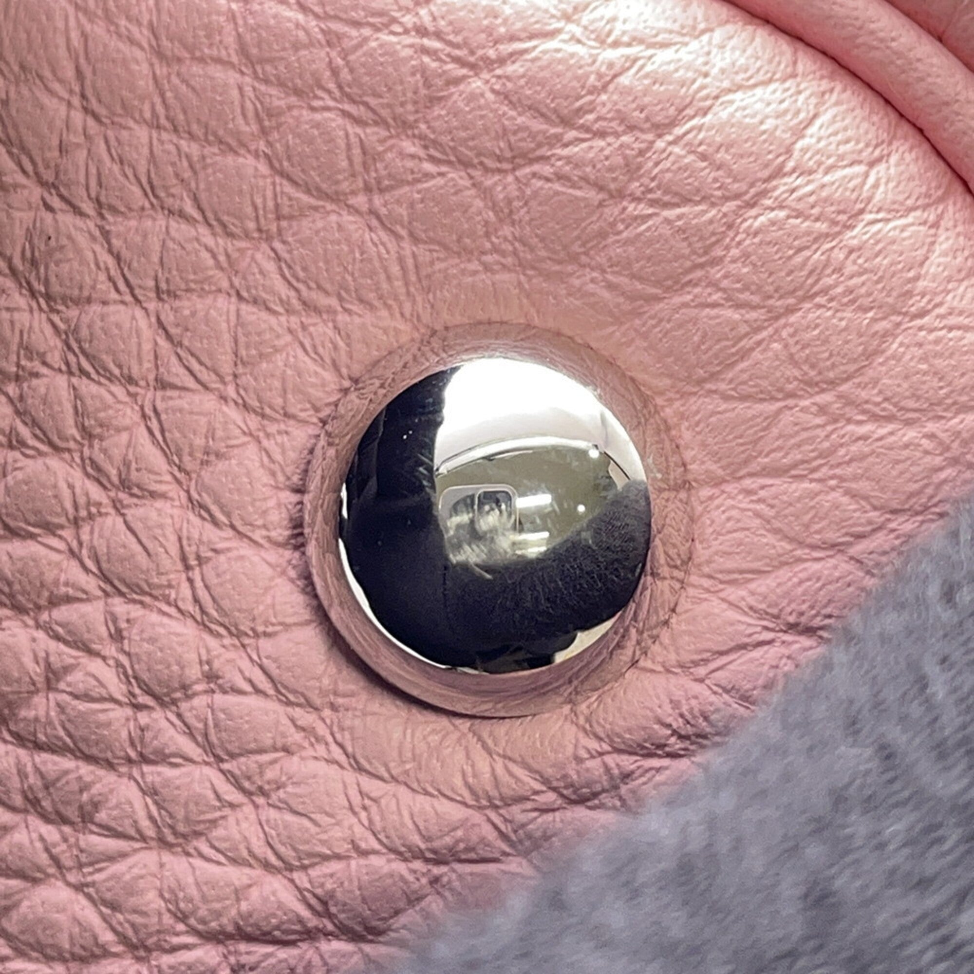 Hermes Bolide Rose Sakura Taurillon Clemence Leather Handbag (Pre-Owned)