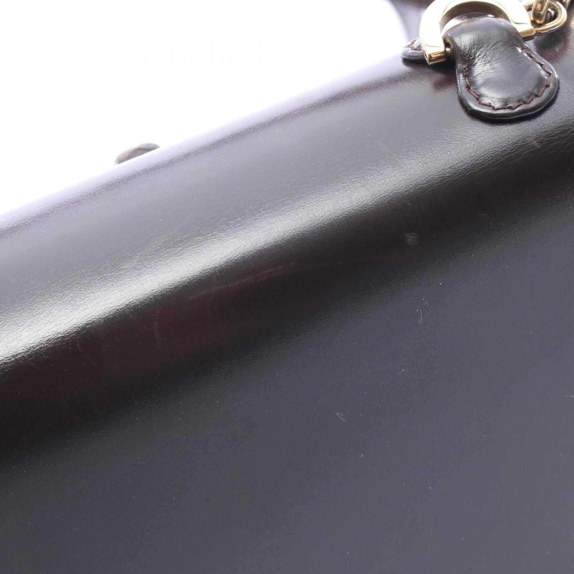 Gucci Black Leather Handbag (Pre-Owned)