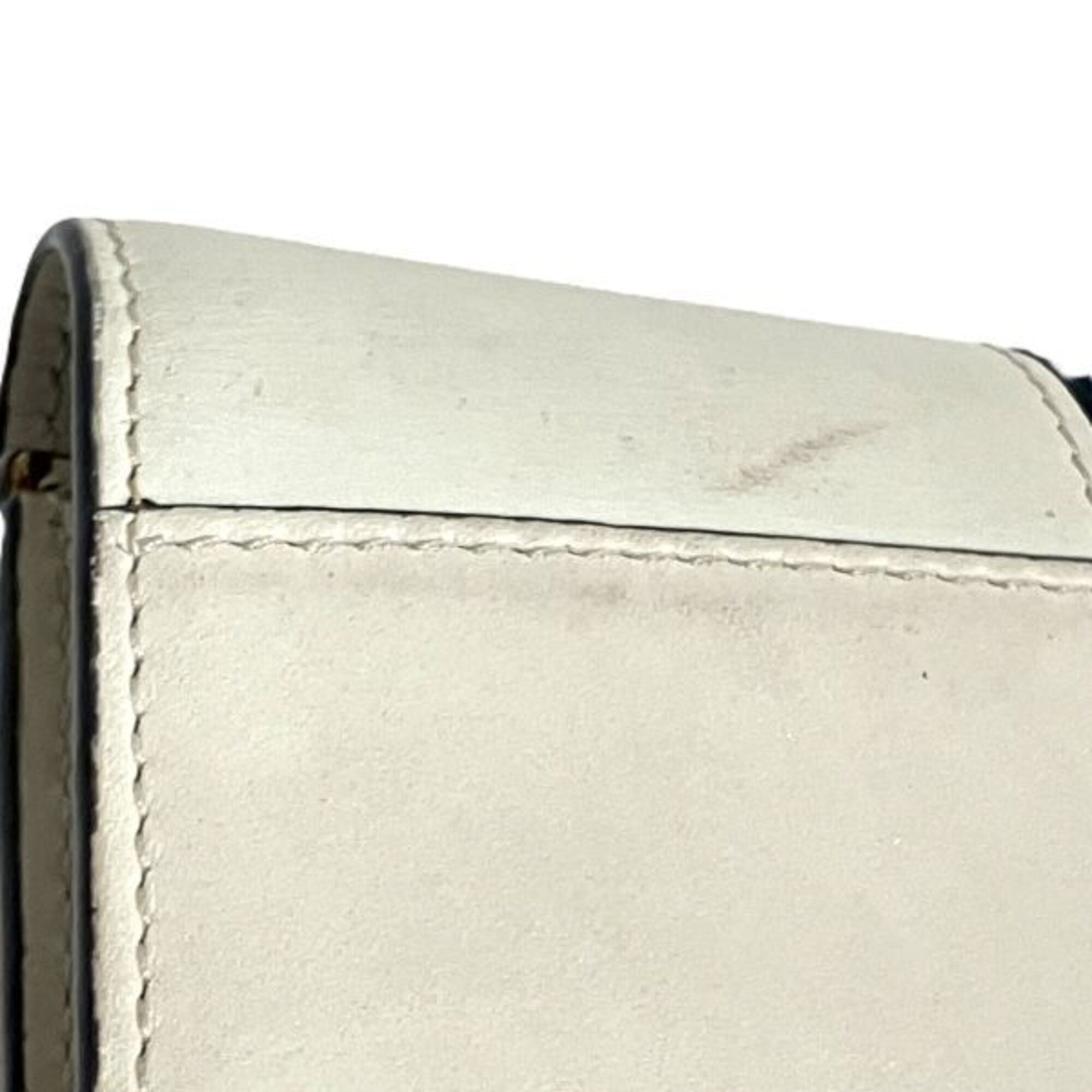 Gucci Ivory Canvas Leather Long Wallet (Bi-Fold) (Pre-Owned)