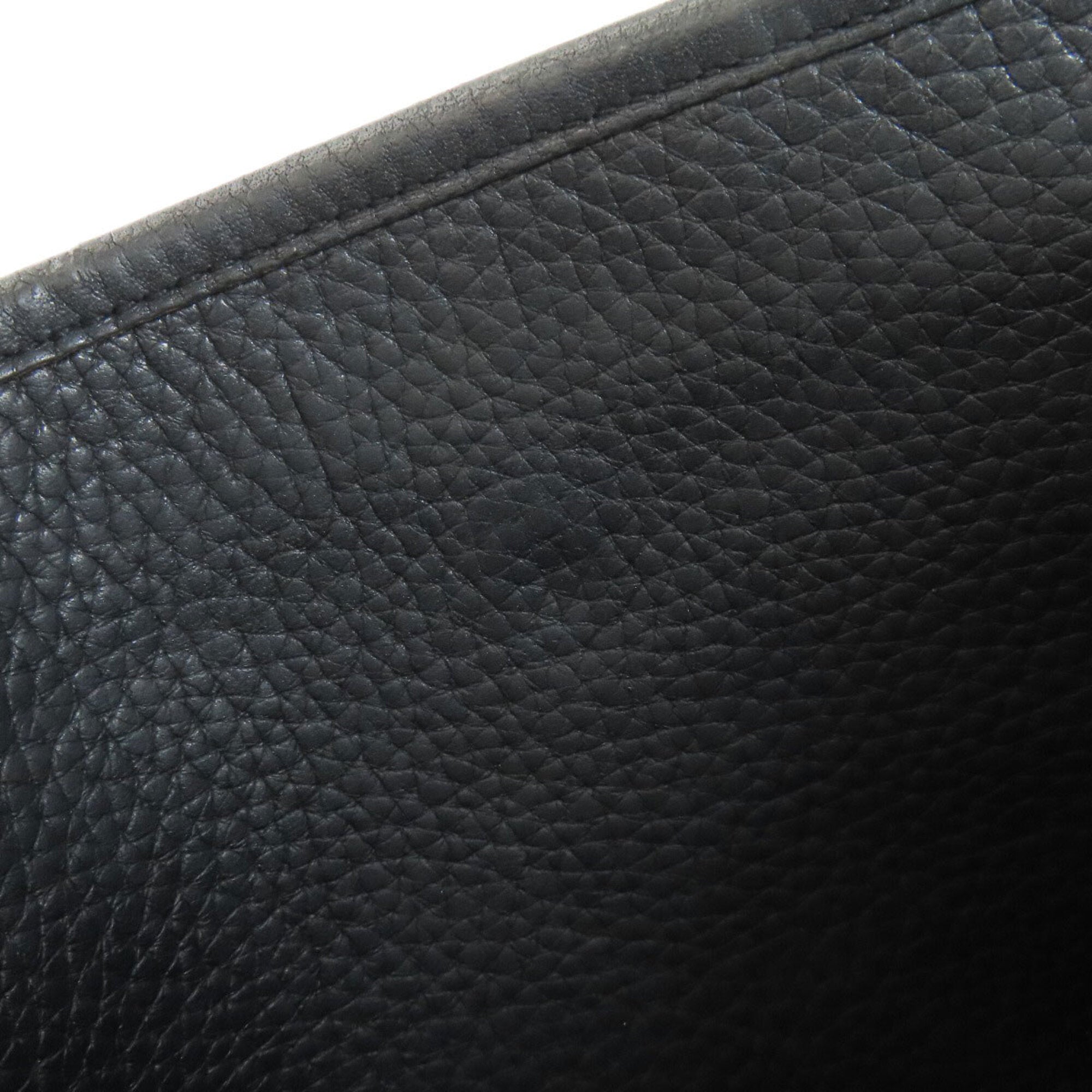 Hermes Black Taurillon Clemence Leather Shoulder Bag (Pre-Owned)