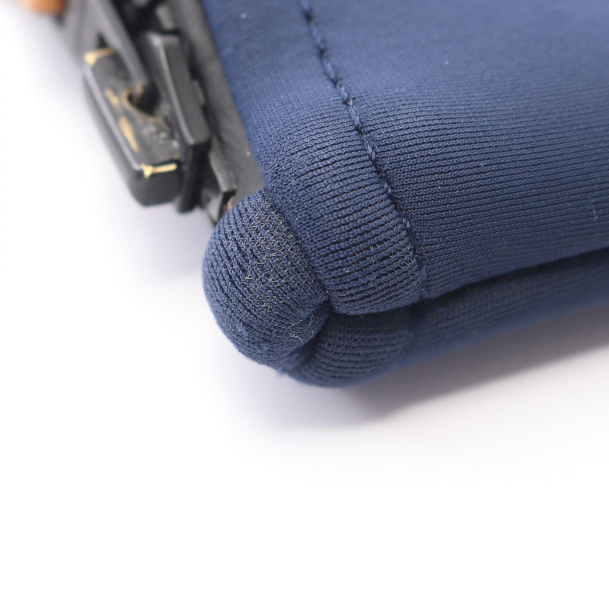 Hermes Navy Nylon Handbag Pouch (Pre-Owned)
