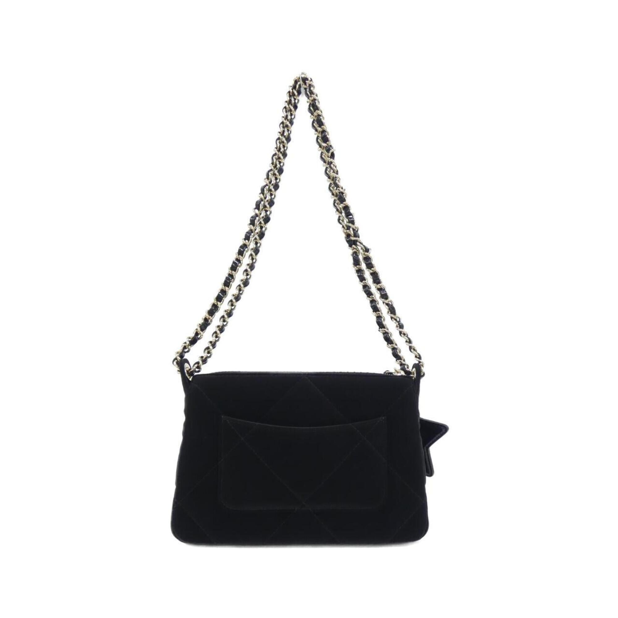 Chanel Black Handbag Shoulder Bag (Pre-Owned)