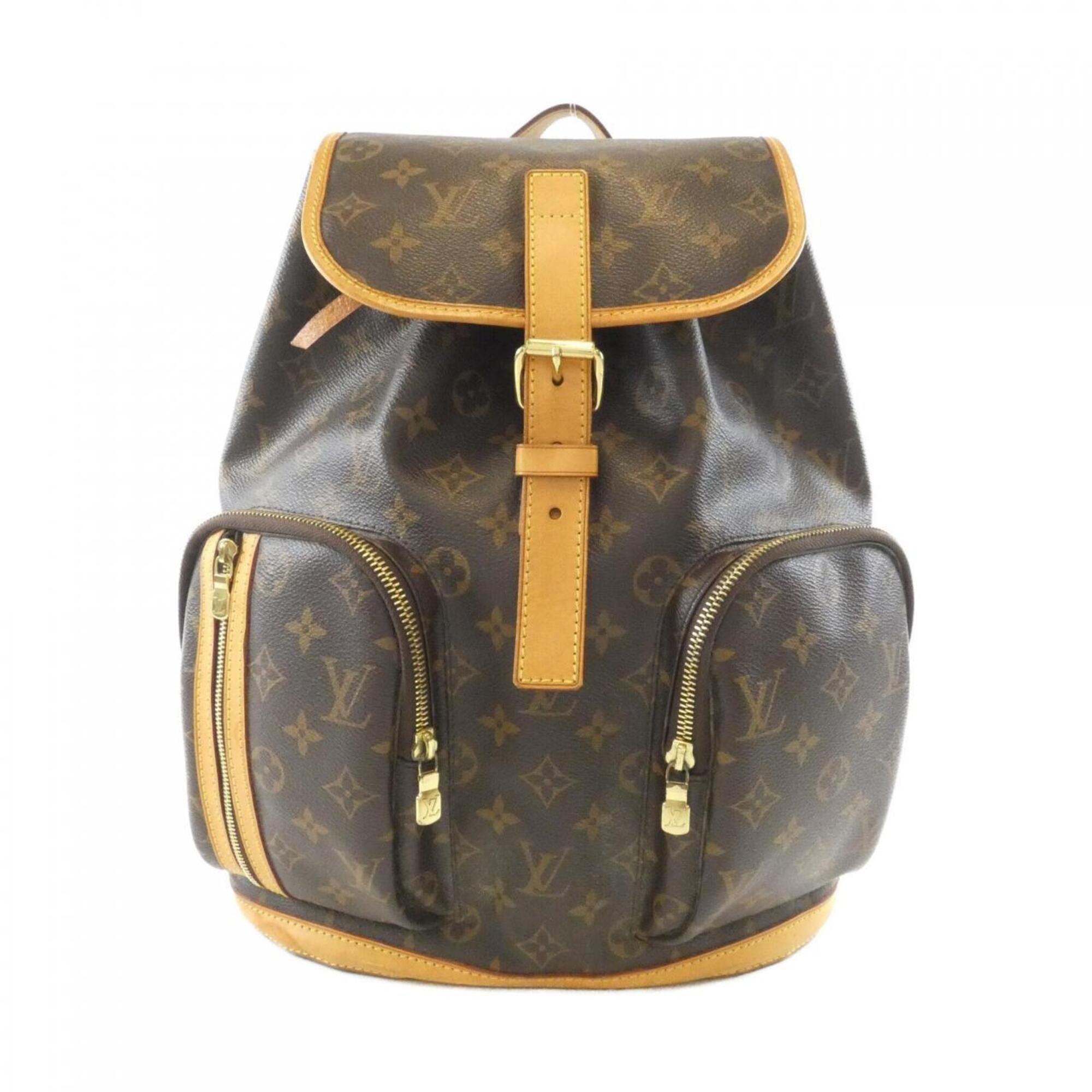Louis Vuitton Monogram Marron Coated Canvas Backpack (Pre-Owned)