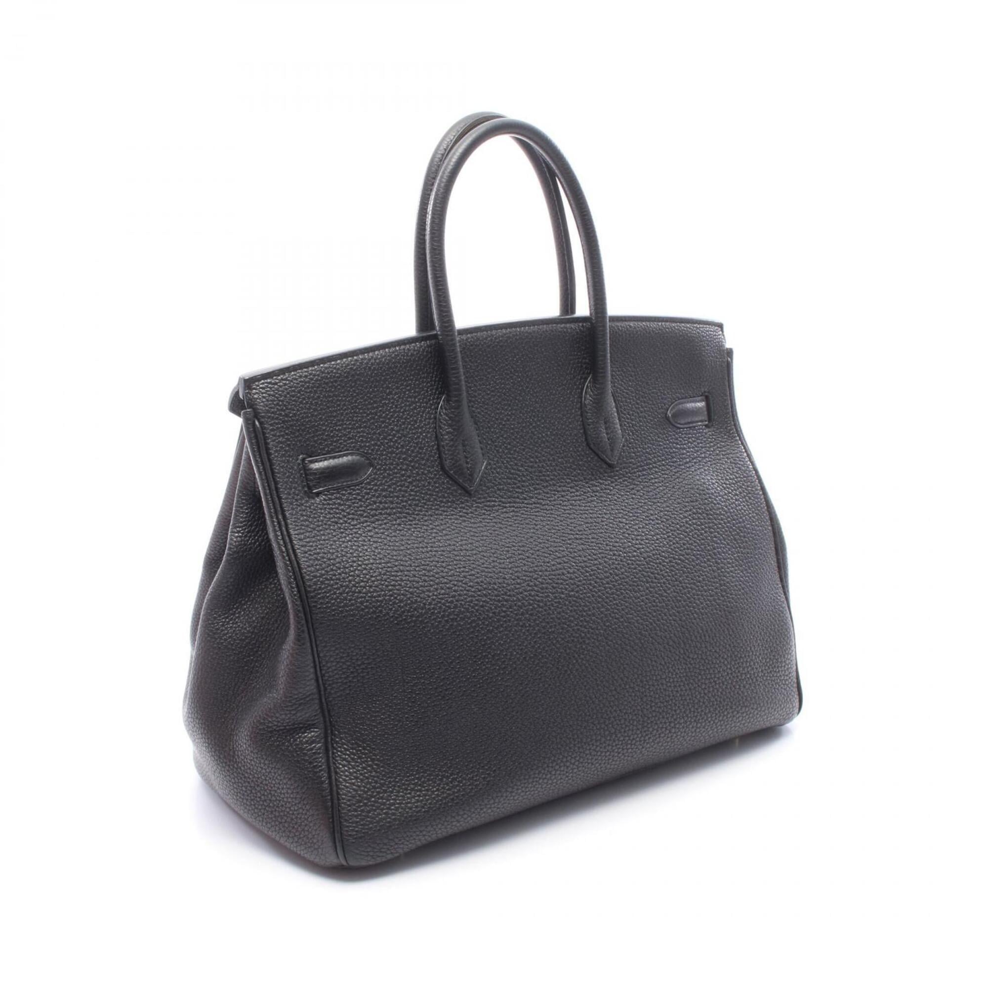 Hermes Black Togo Leather Handbag (Pre-Owned)