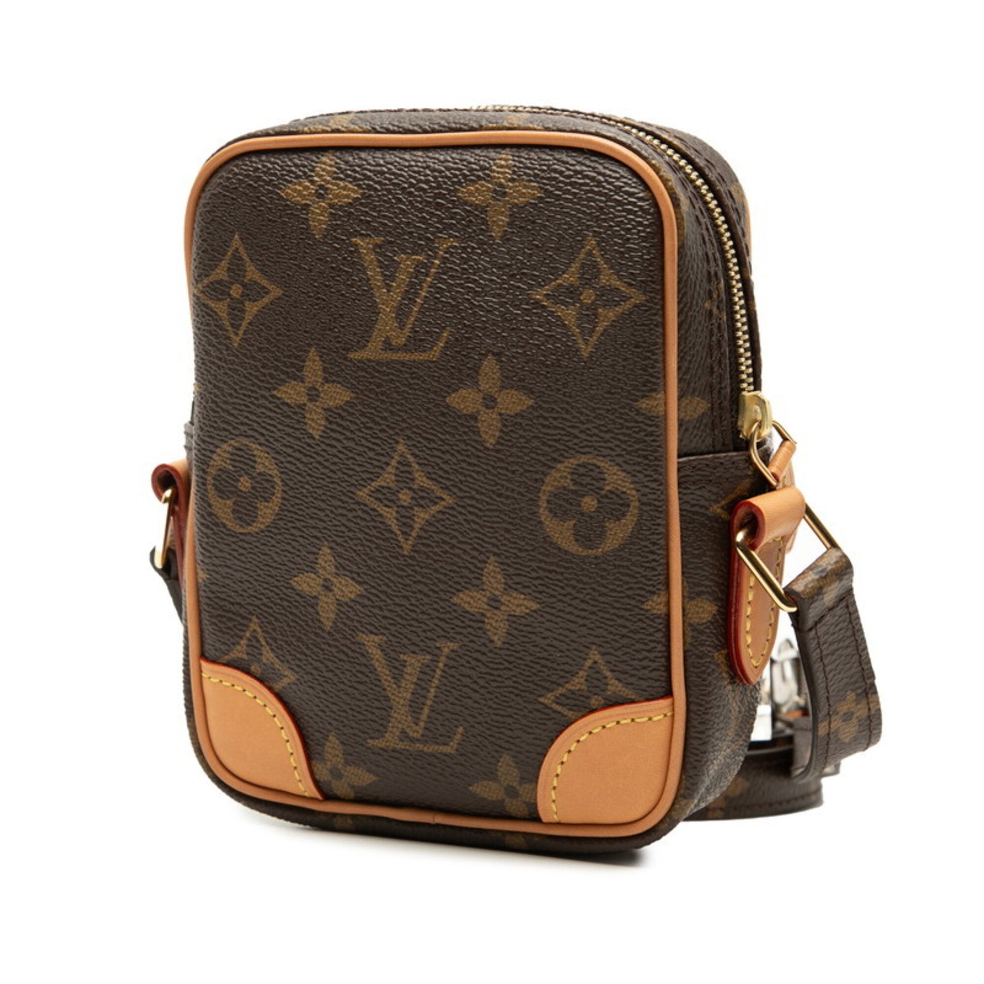 Louis Vuitton Brown Red Color Pvc Leather Shoulder Bag (Pre-Owned)