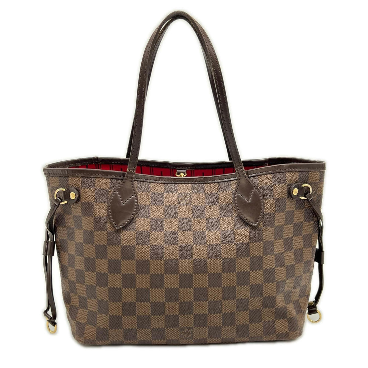 Louis Vuitton Beige Brown Coated Canvas Leather Handbag (Pre-Owned)