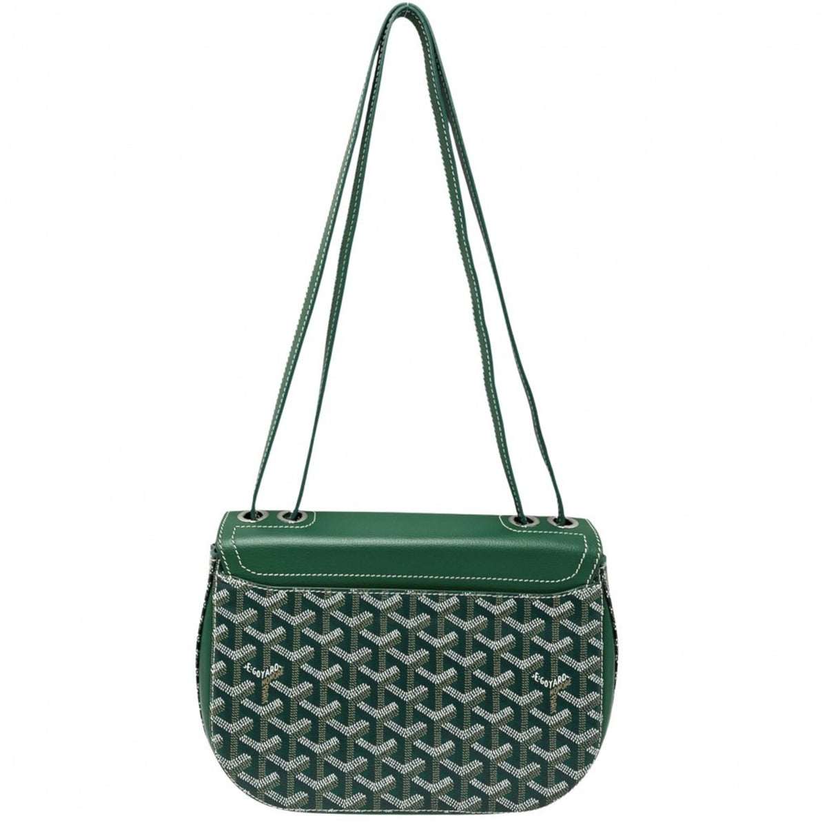 Goyard Green Pvc Coated Canvas Leather Shoulder Bag (Pre-Owned)