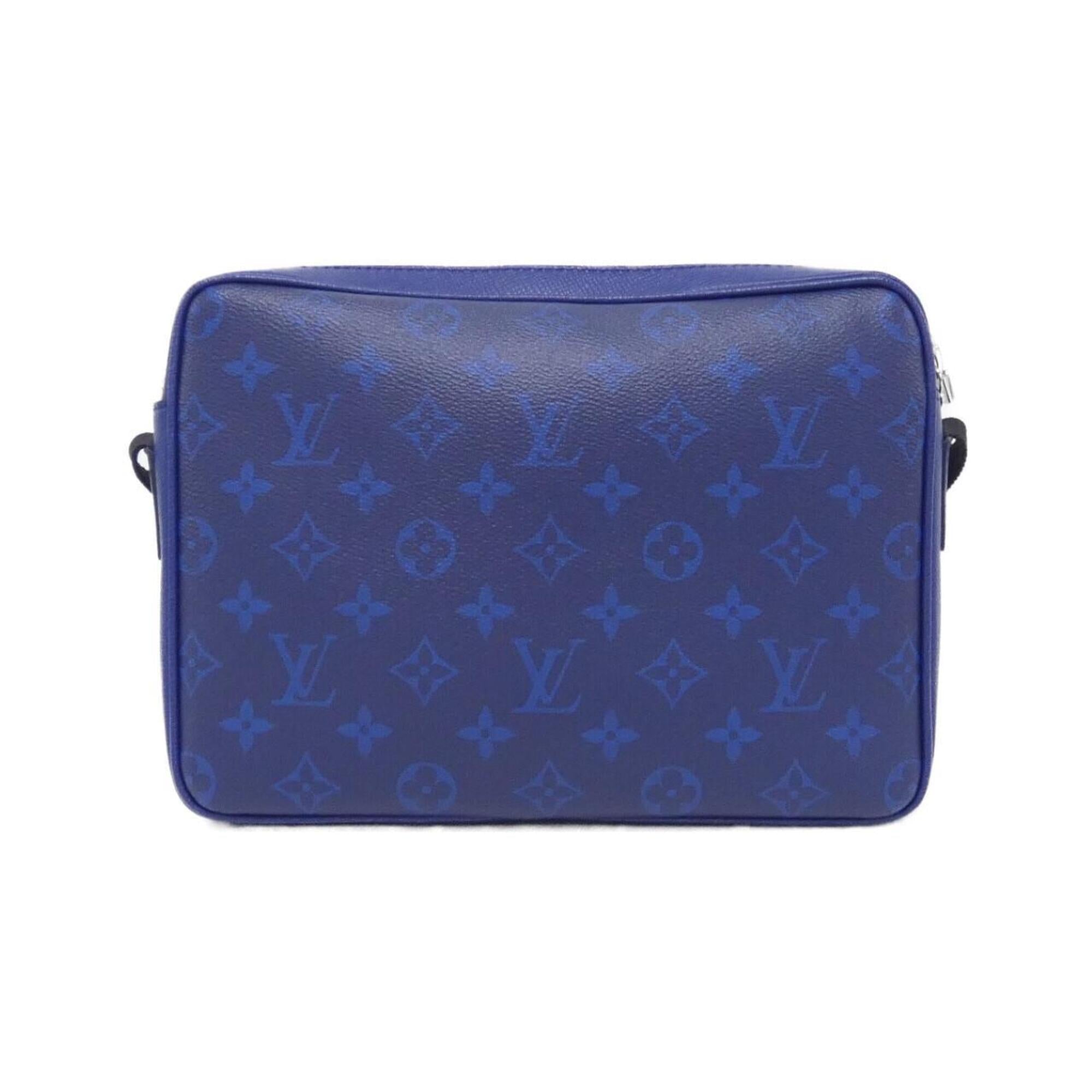 Louis Vuitton Cobalt Coated Canvas Leather Shoulder Bag (Pre-Owned)