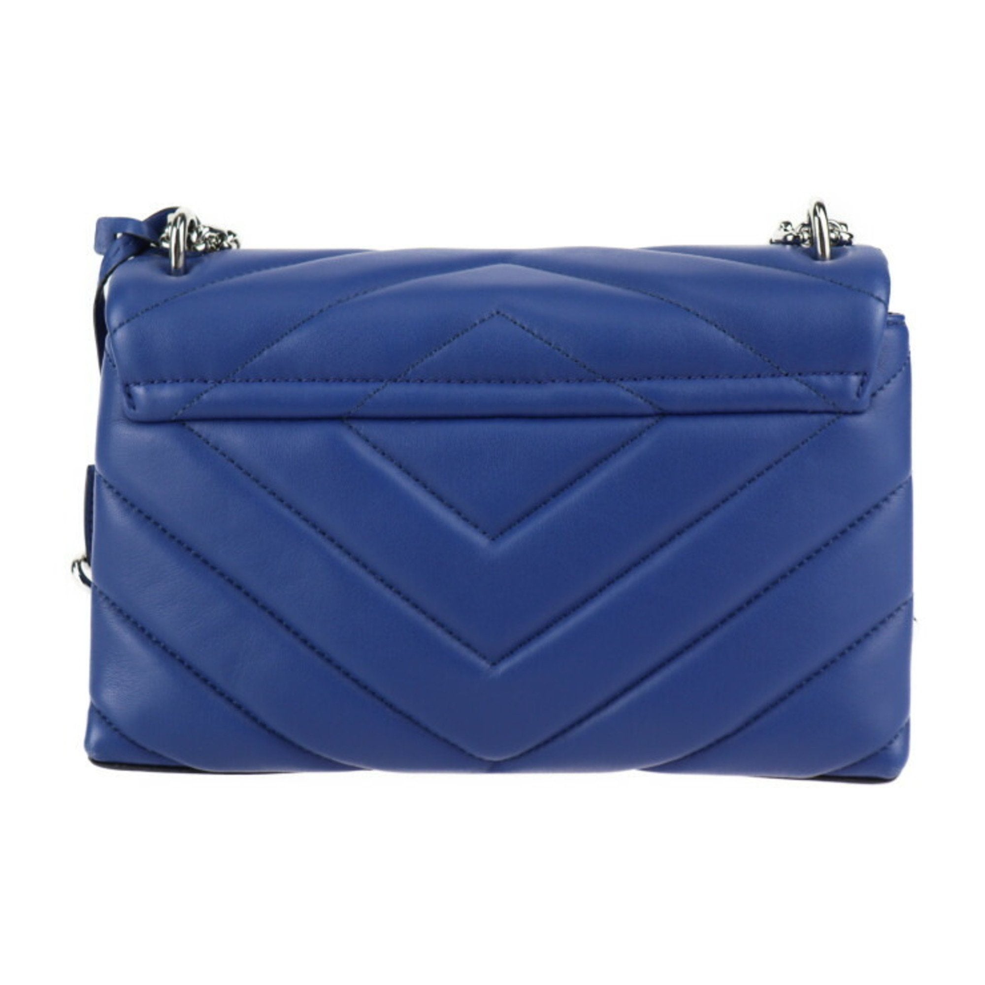 Michael Kors Blue Leather Handbag Shoulder Bag Tote Bag (Pre-Owned)