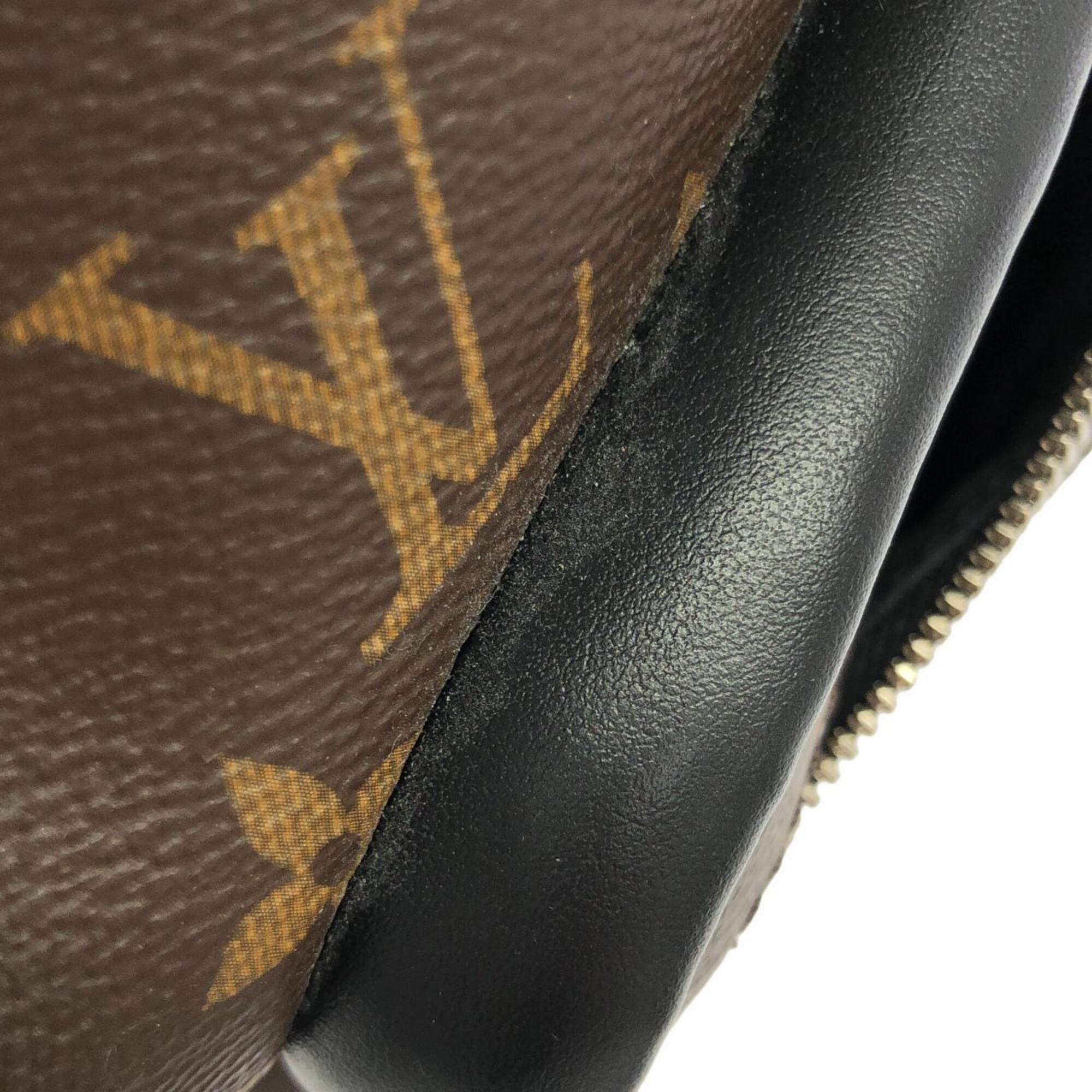 Louis Vuitton Marron Monogram Macassar Coated Canvas Backpack (Pre-Owned)