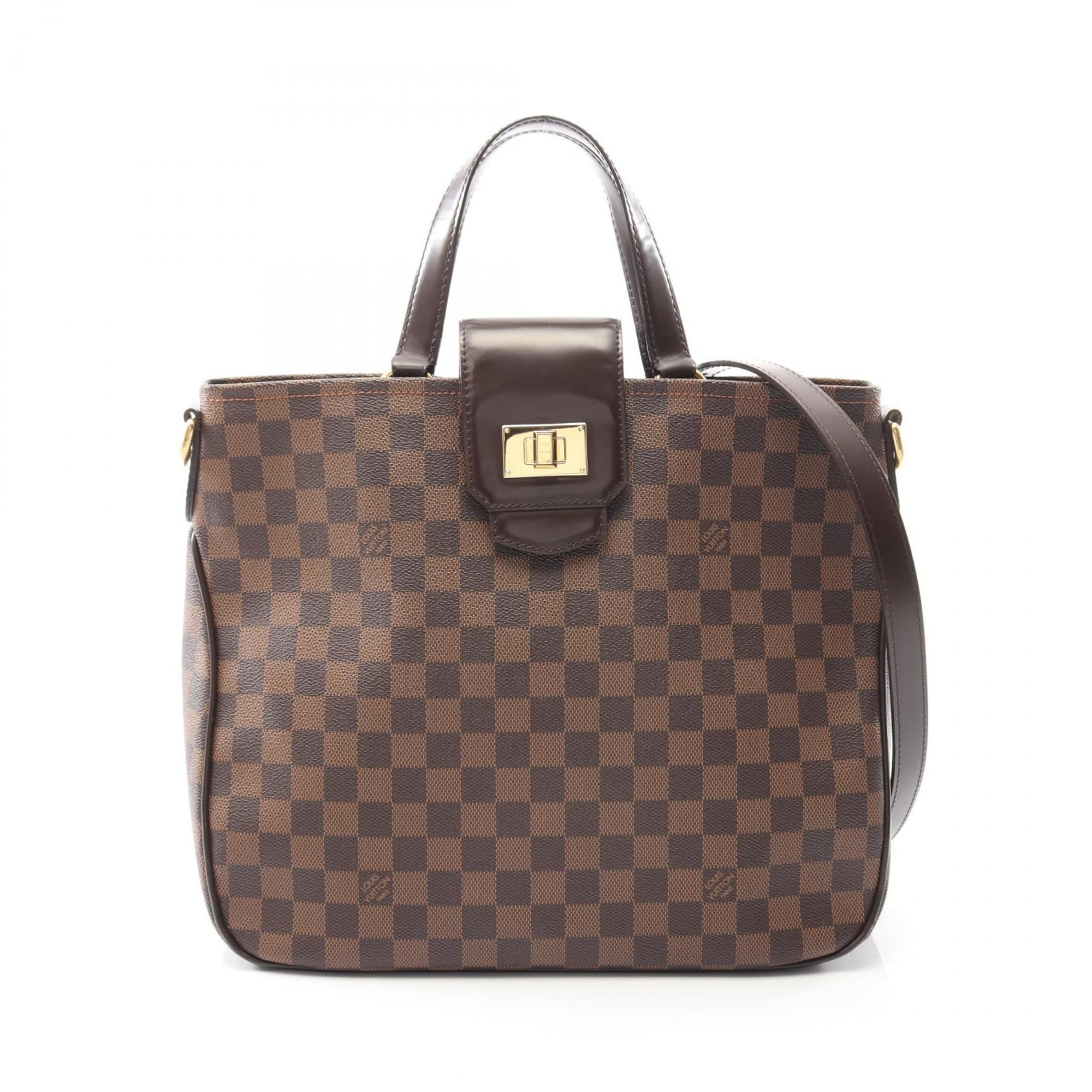 Louis Vuitton Brown Damier Canvas Rose Coated Canvas Handbag (Pre-Owned)