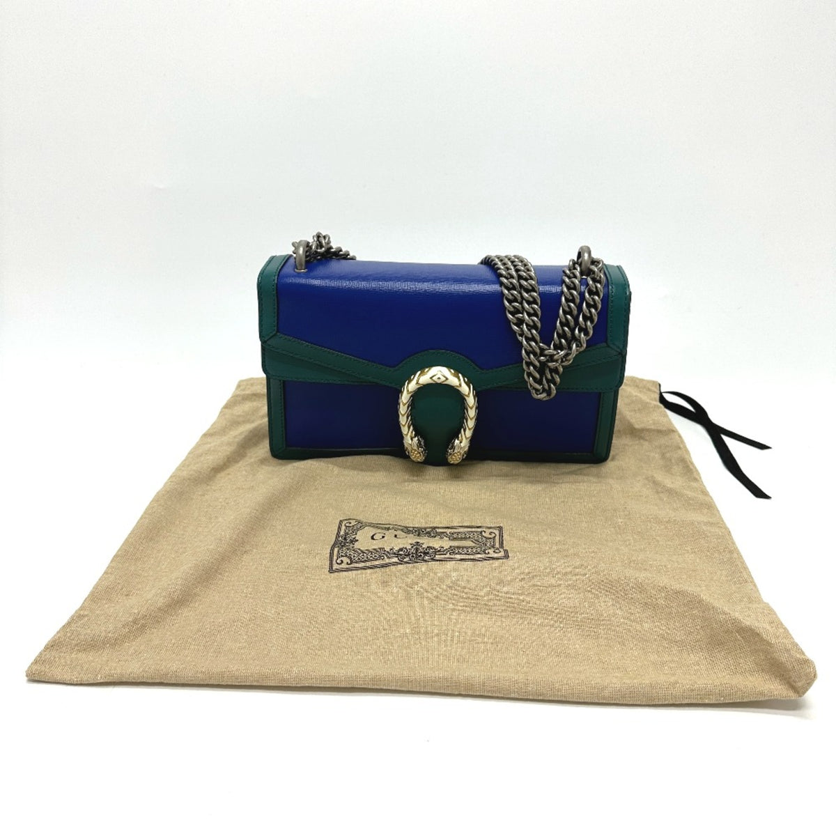 Gucci Blue Leather Shoulder Bag (Pre-Owned)