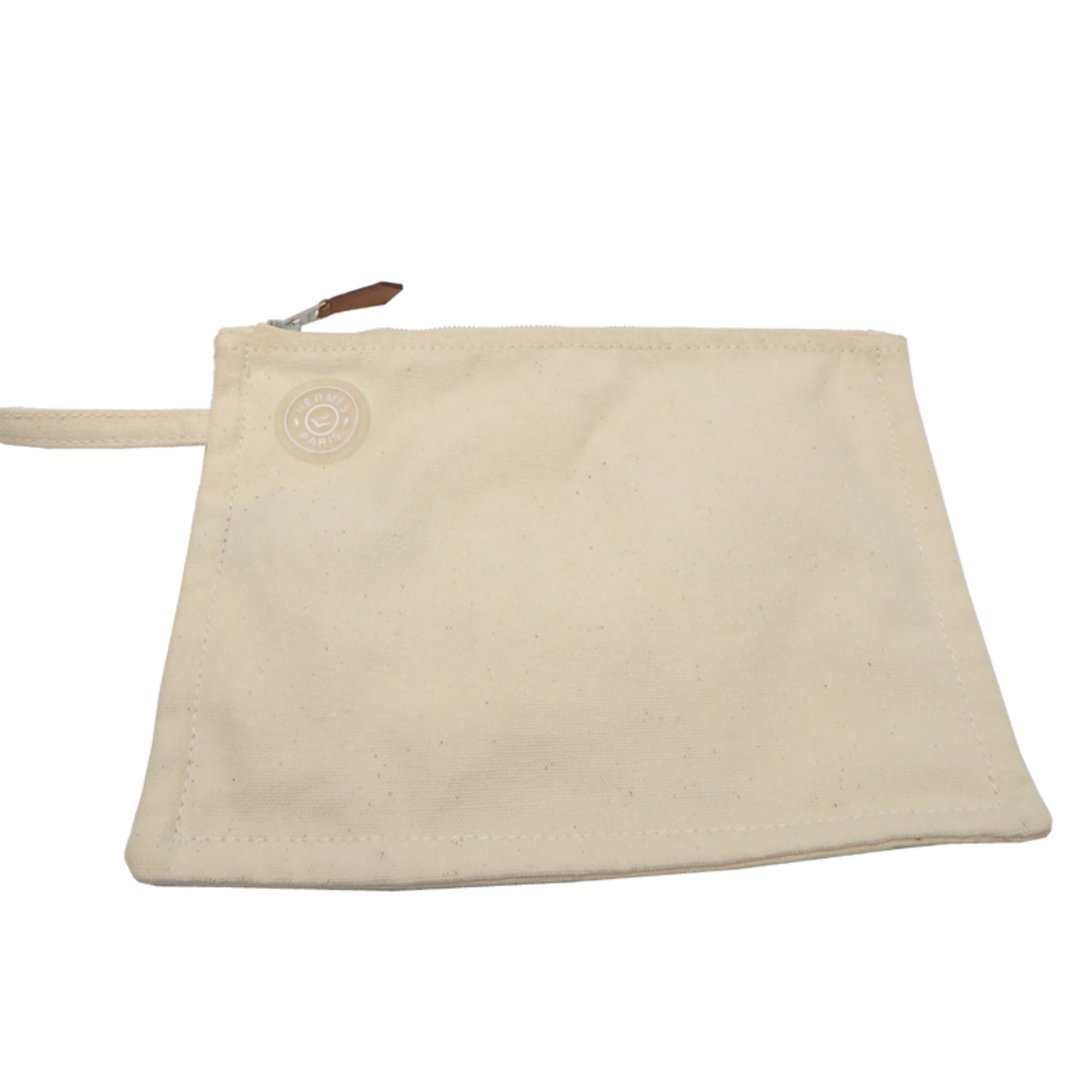 Hermes Orange Canvas Cotton Tote Bag (Pre-Owned)