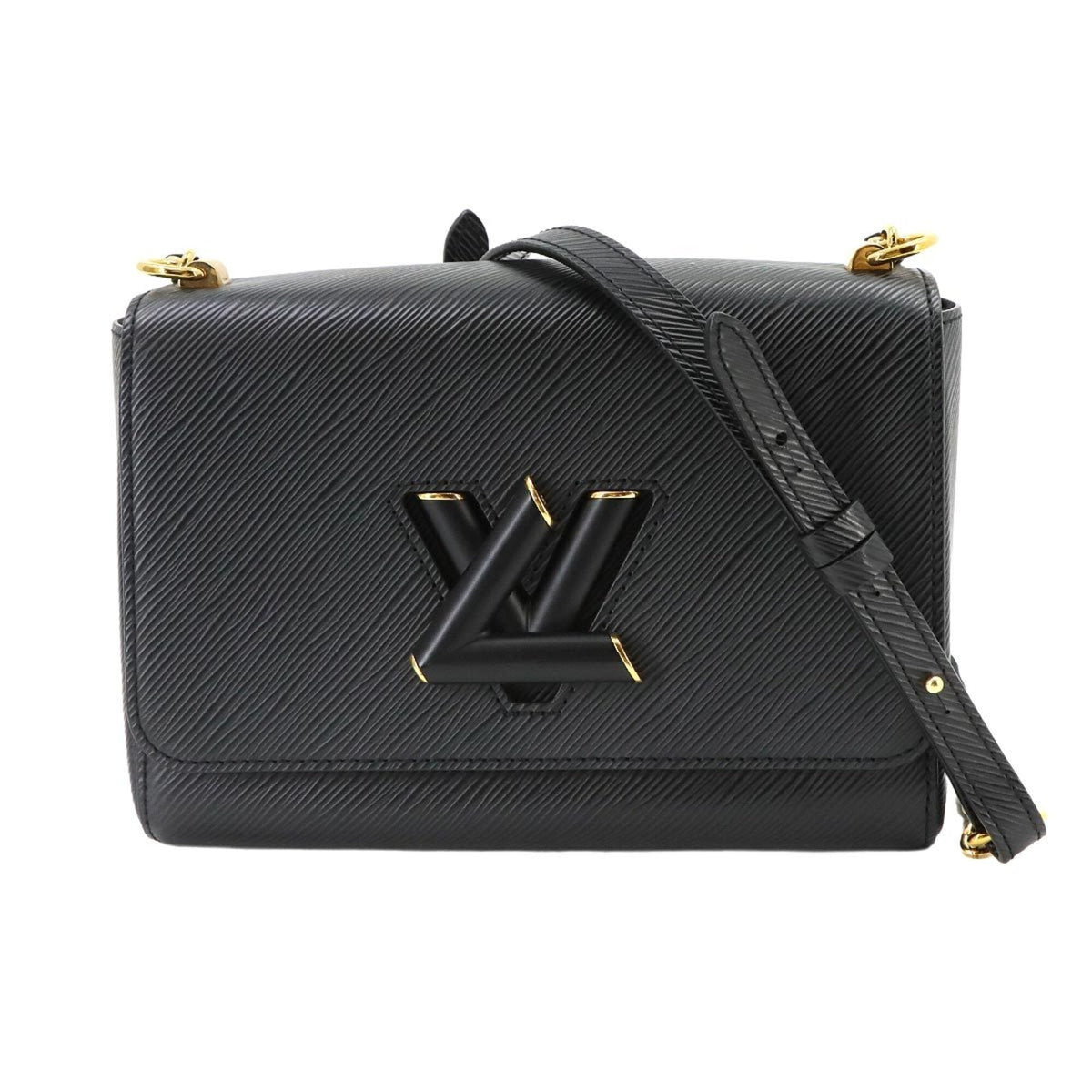 Louis Vuitton Noir Epi Leather Handbag Shoulder Bag (Pre-Owned)