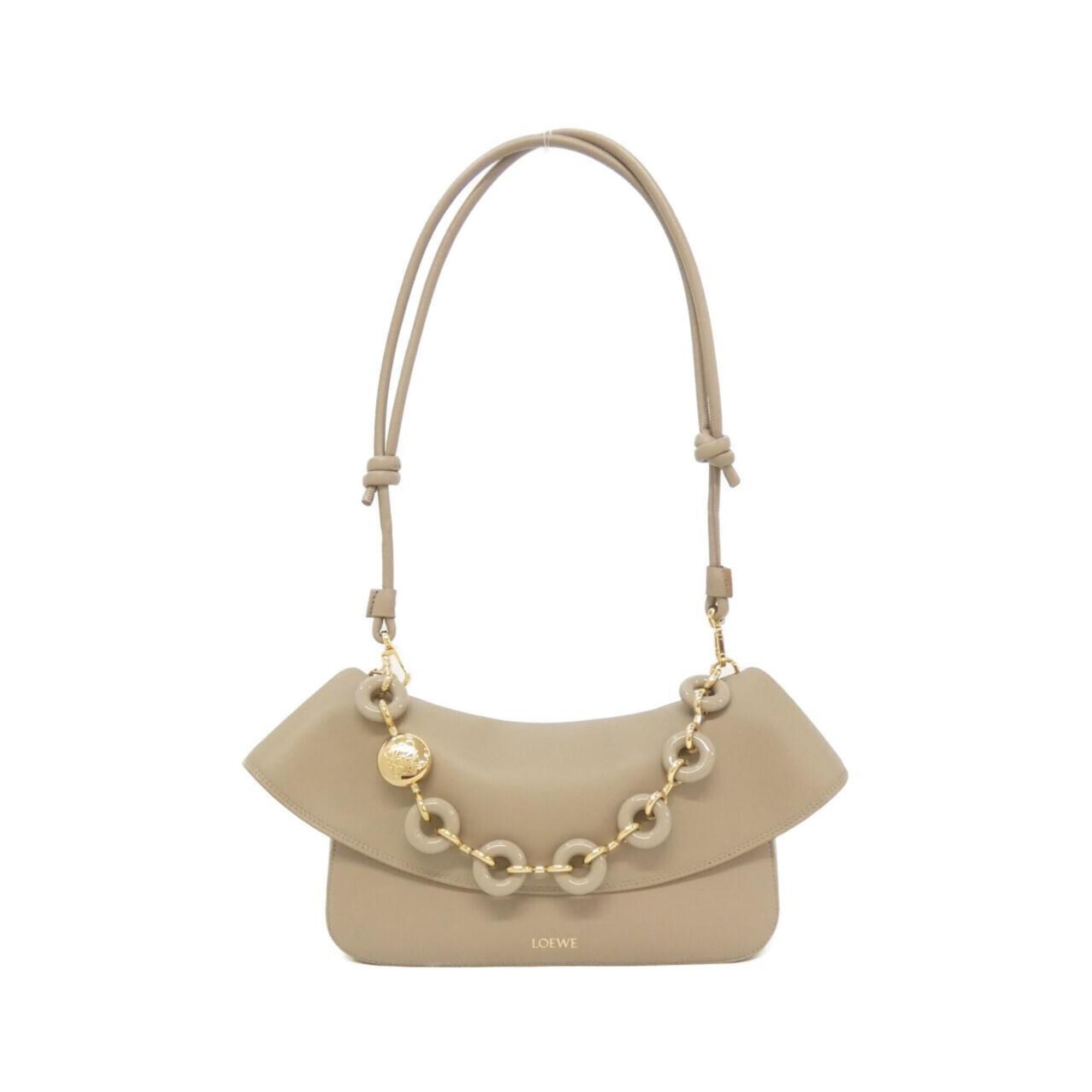 Loewe Beige Sand Leather Shoulder Bag (Pre-Owned)