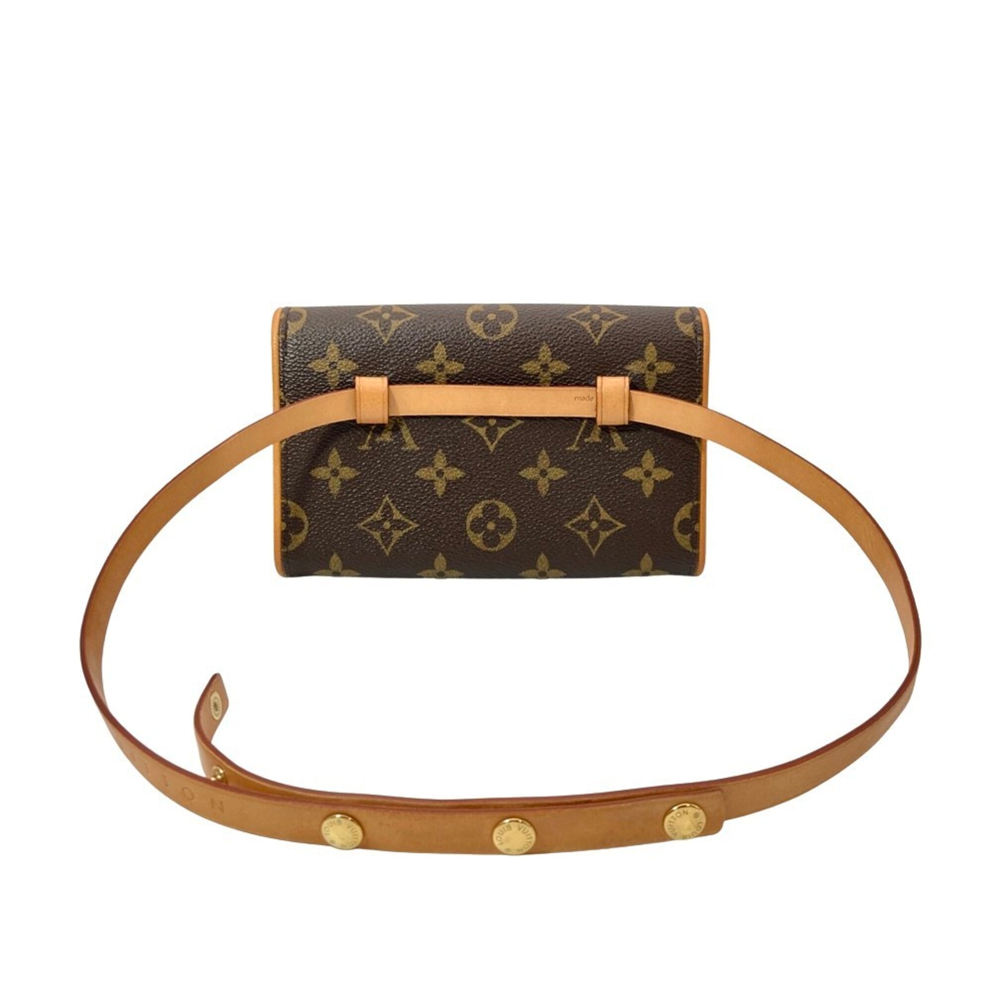 Louis Vuitton Brown Monogram Canvas Fanny Pack Handbag Pochette Pouch (Pre-Owned)