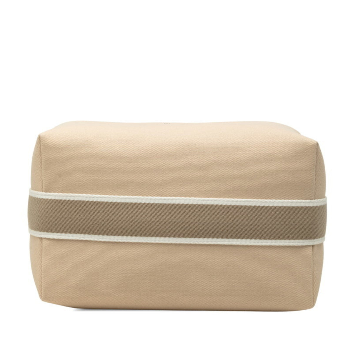 Hermes Beige Gray Cotton Handbag Pouch (Pre-Owned)