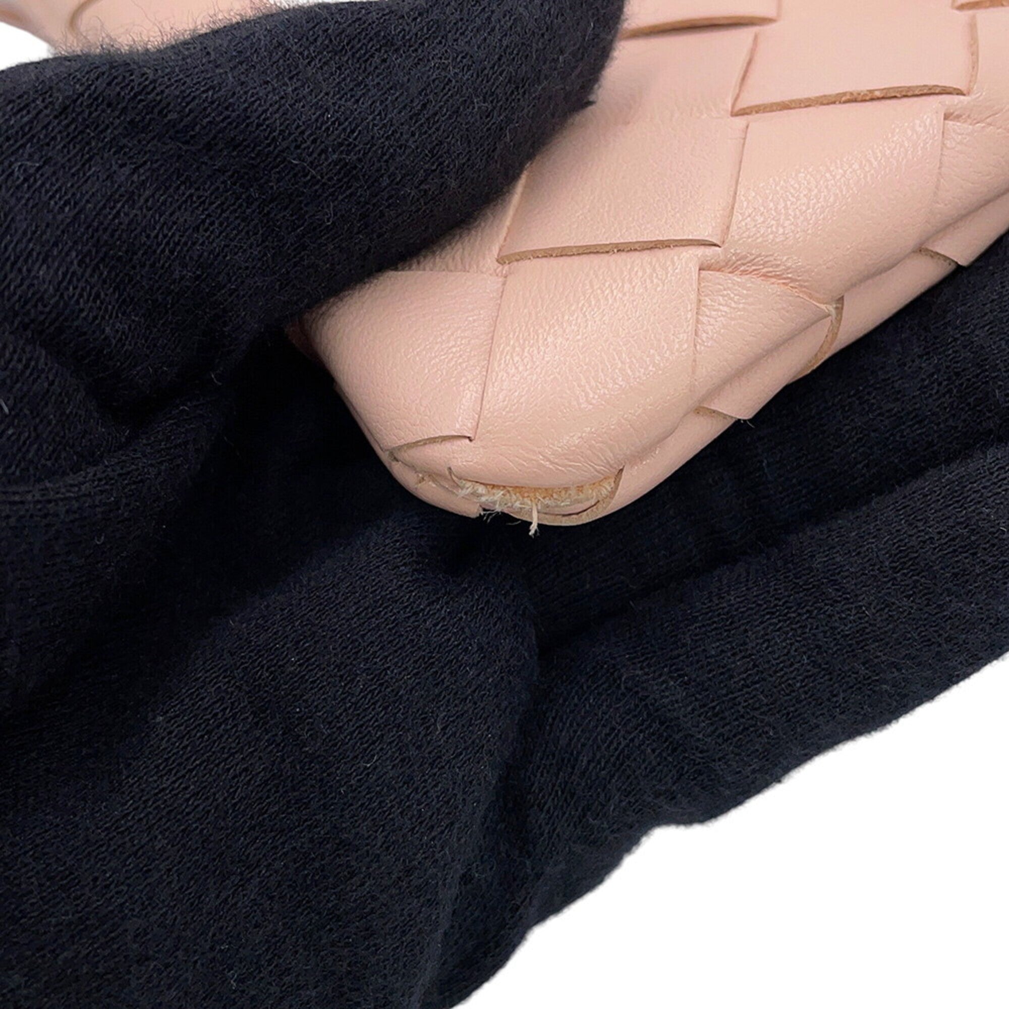 Bottega Veneta Pink Leather Handbag Shoulder Bag (Pre-Owned)