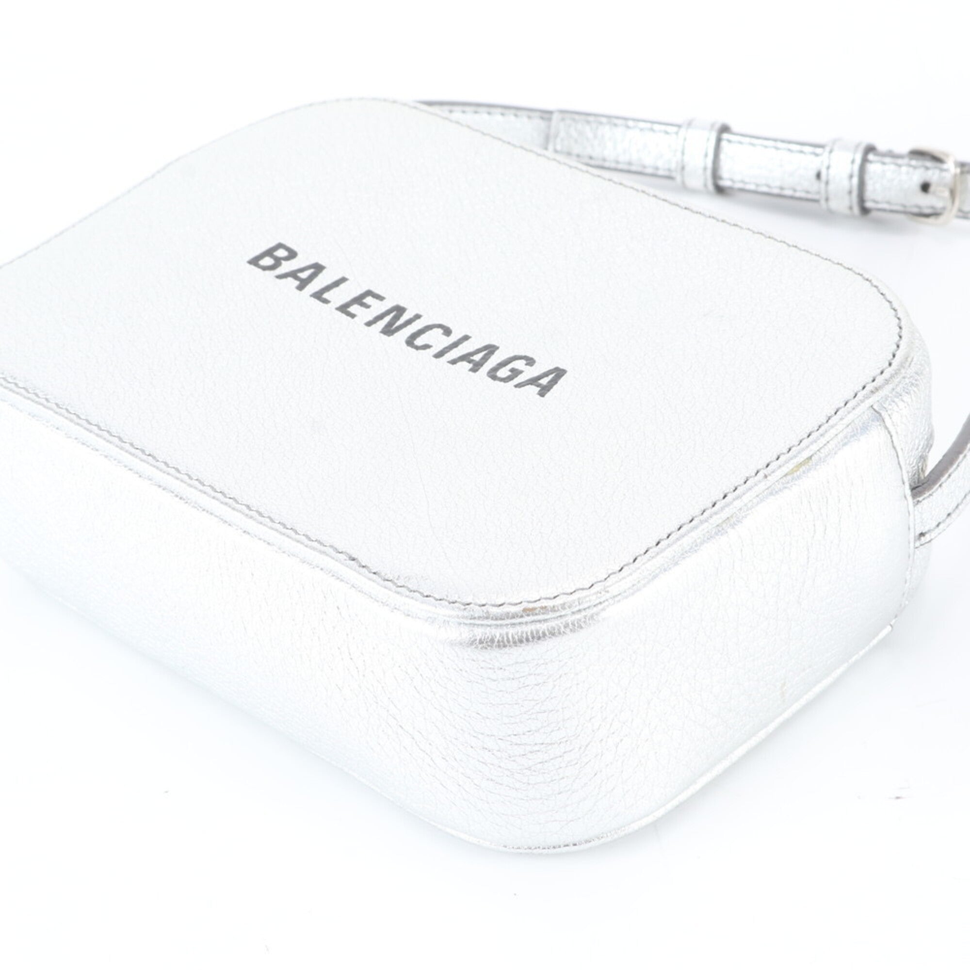 Balenciaga Silver Leather Shoulder Bag (Pre-Owned)
