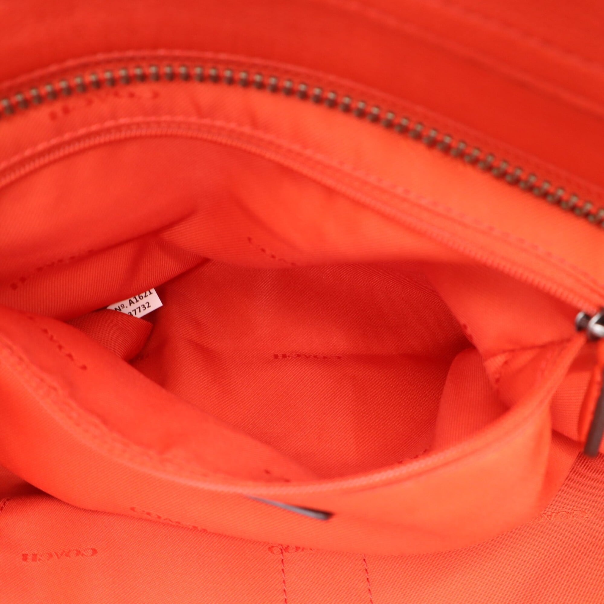 Coach Orange Leather Handbag (Pre-Owned)